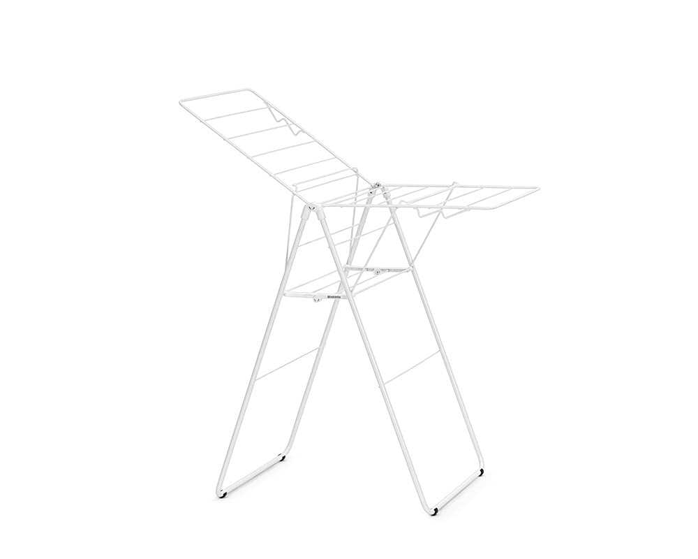 brabantia-hangon-compact-clothes-drying-rack-49ft-15m-white-small-indoor-clothes image 2