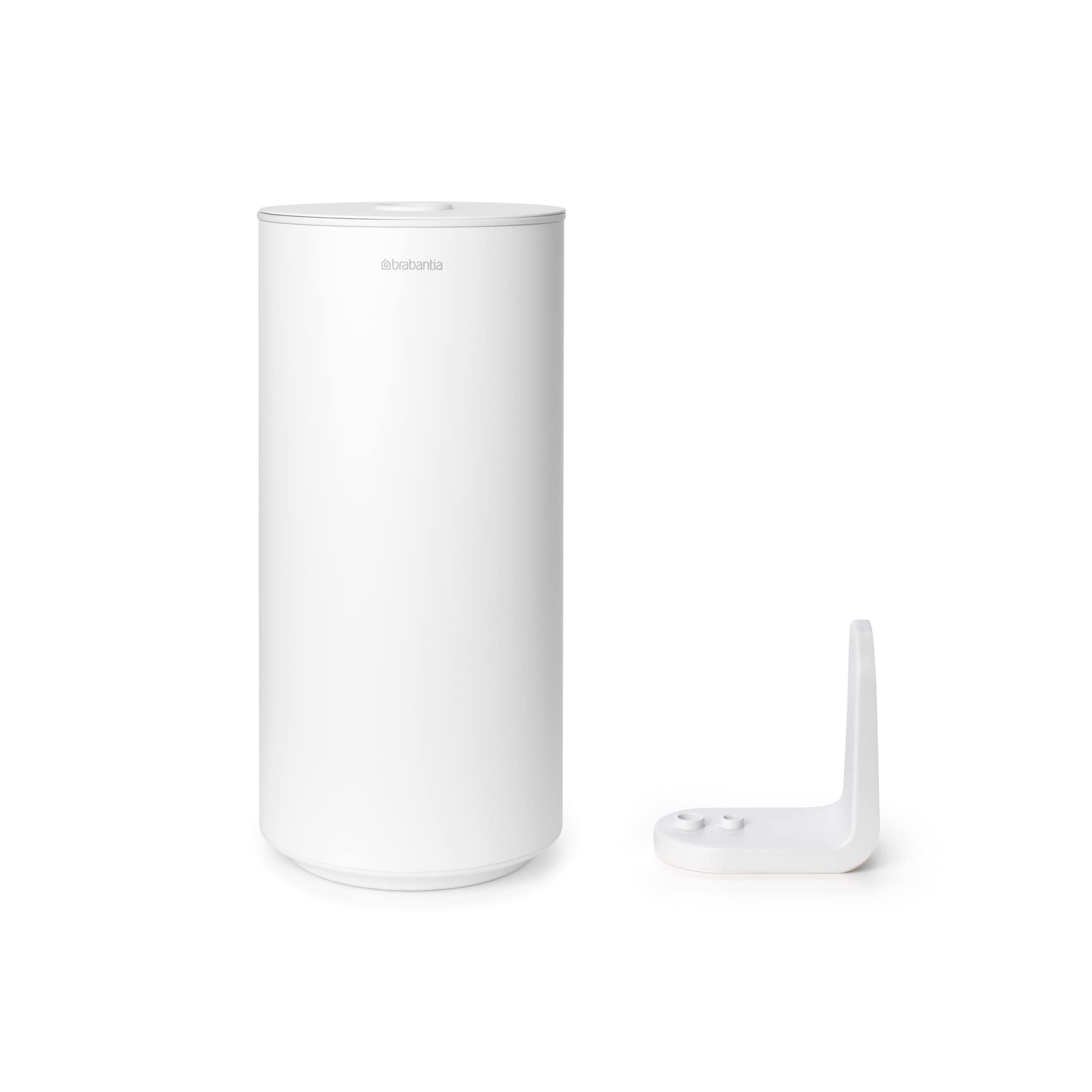 brabantia-mindset-toilet-roll-dispenser-mineral-fresh-white-wall-mountable-holds image 6