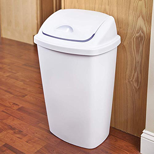 sterilite-13-2-gallon-swingtop-waste-basket-plastic-trash-can-or-recycling-bin-8 image 8