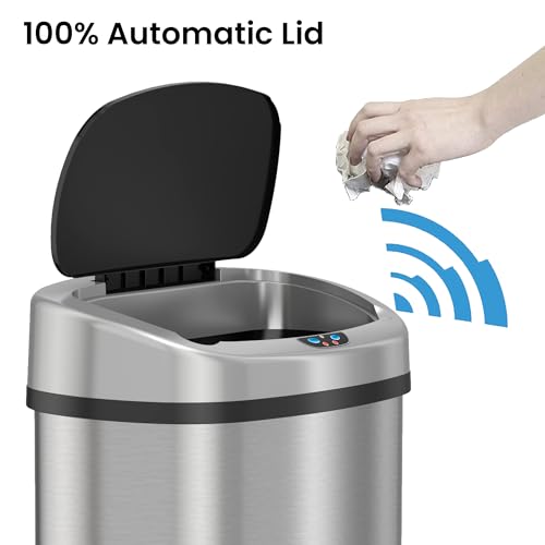 itouchless-sensorcan-50-liter-13-gallon-motion-sensor-trash-can-stainless-steel- image 8