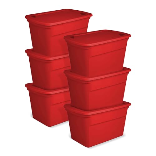 sterilite-30-gallon-durable-stacking-seasonal-storage-tote-6-pack-red-heavy-duty image 7