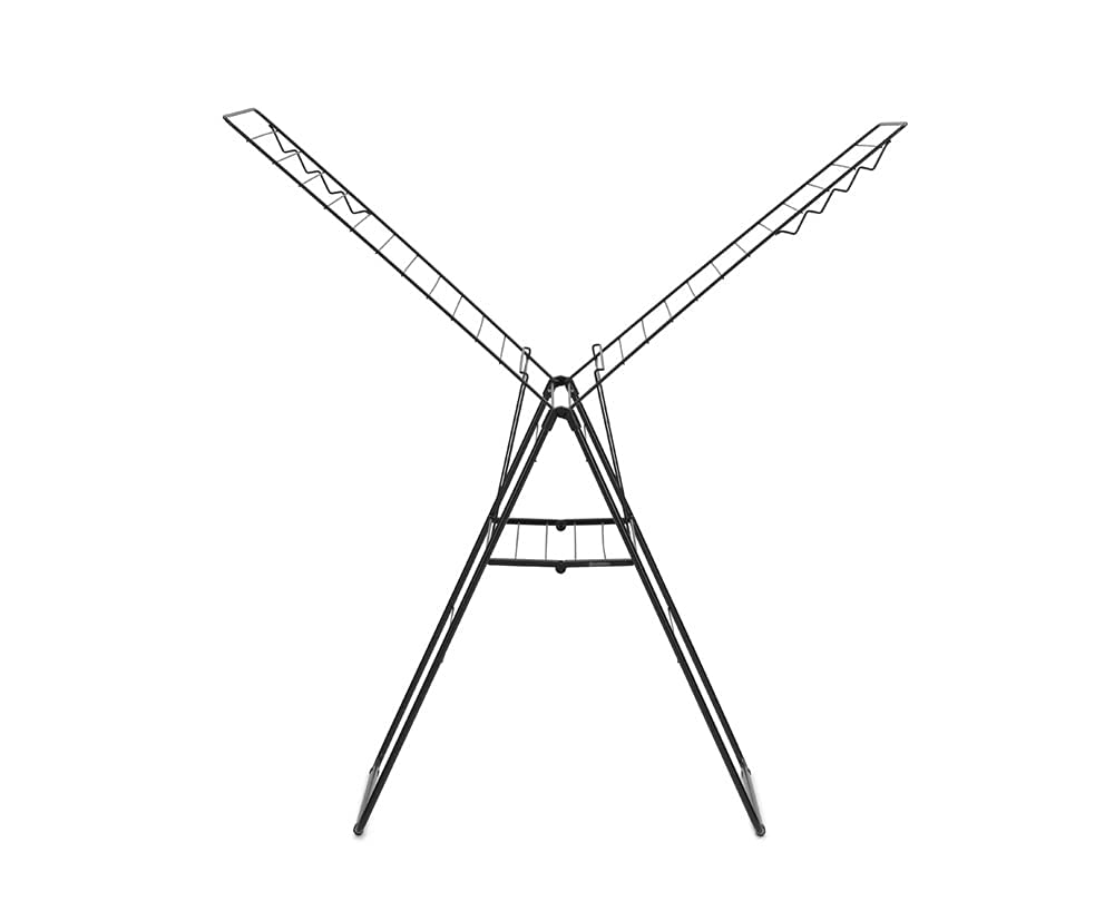 brabantia-hangon-clothes-drying-rack-82ft-25m-matt-black-large-indoor-airer-with image 6