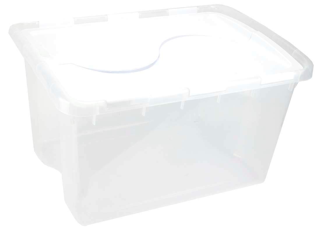 sterilite-48-quart-clear-base-hinged-lid-storage-box-tote-36-pack image 3