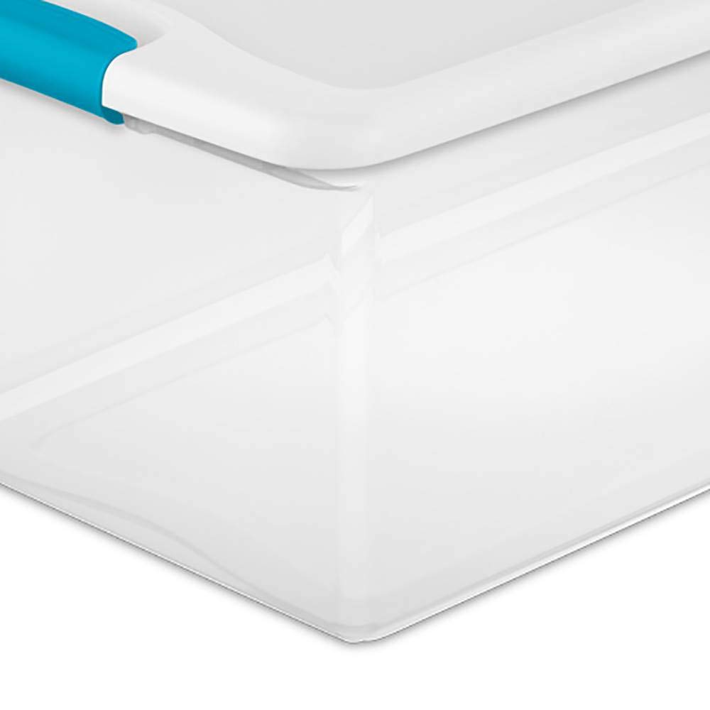 sterilite-106-quart-66-quart-clear-latching-storage-totes-with-secure-lids-4-pac image 5