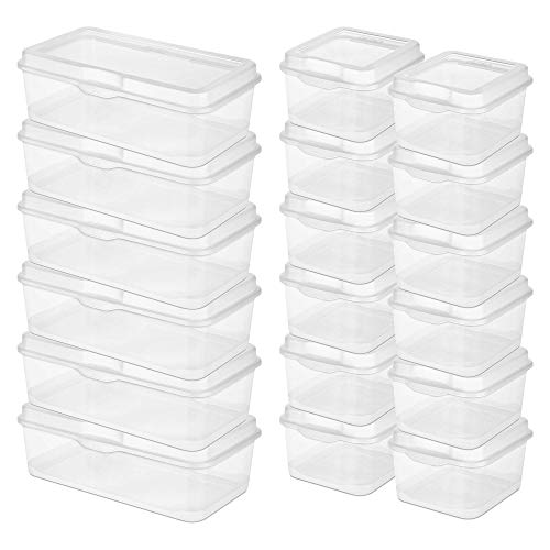 sterilite-6-pack-rectangular-large-12-pack-square-small-fliptop-clear-plastic-st image 5