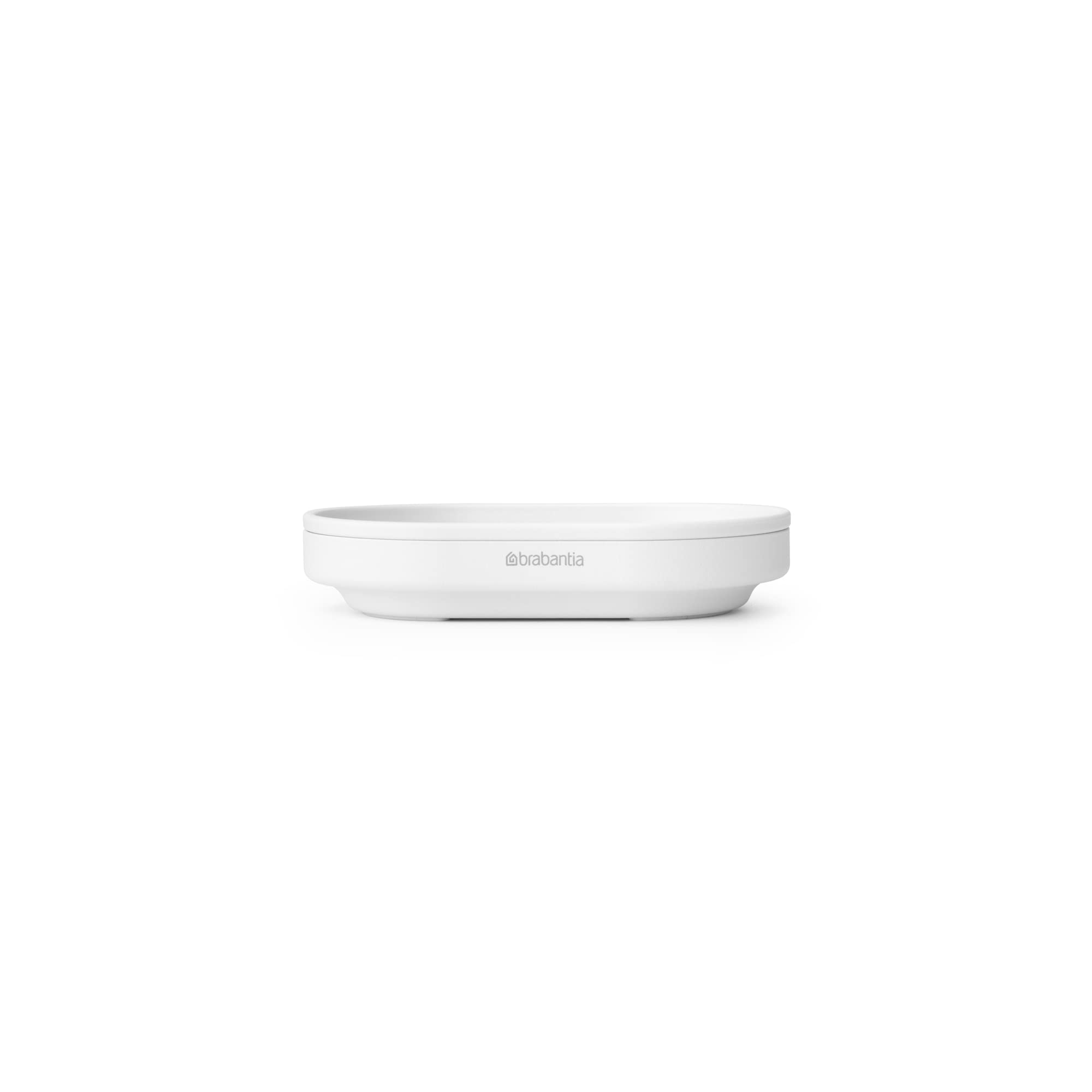 brabantia-mindset-soap-dish-mineral-fresh-white-anti-rust-metal-non-slip-basin-s image 2