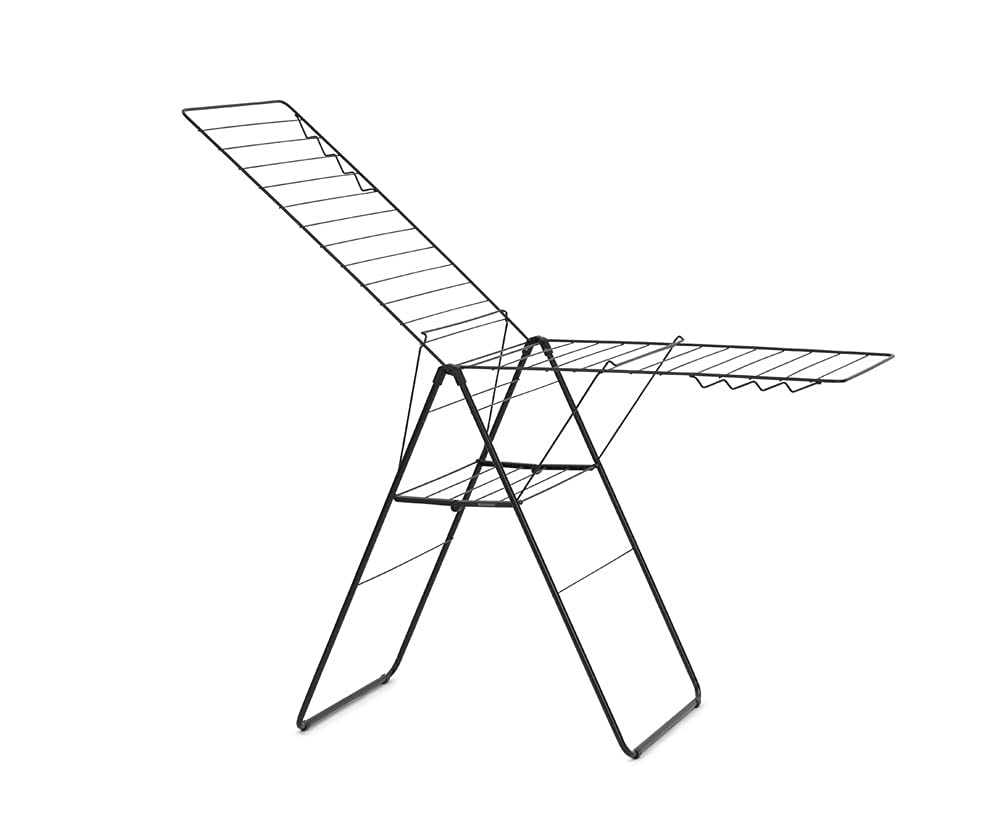 brabantia-hangon-clothes-drying-rack-82ft-25m-matt-black-large-indoor-airer-with image 2