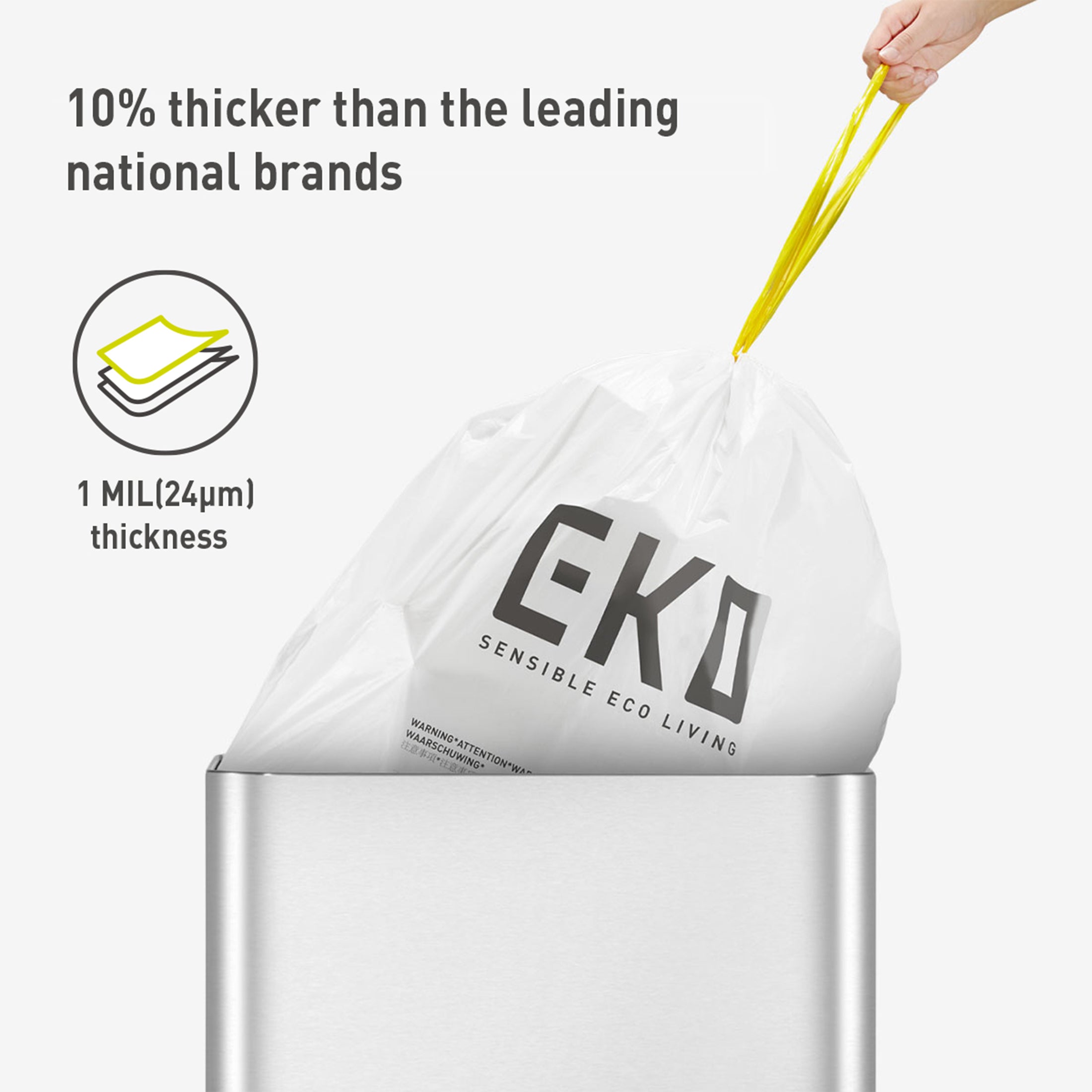 eko-code-c-4-gallon-drawstring-trash-bags-80-count-1-mil-thick-leakproof image 6