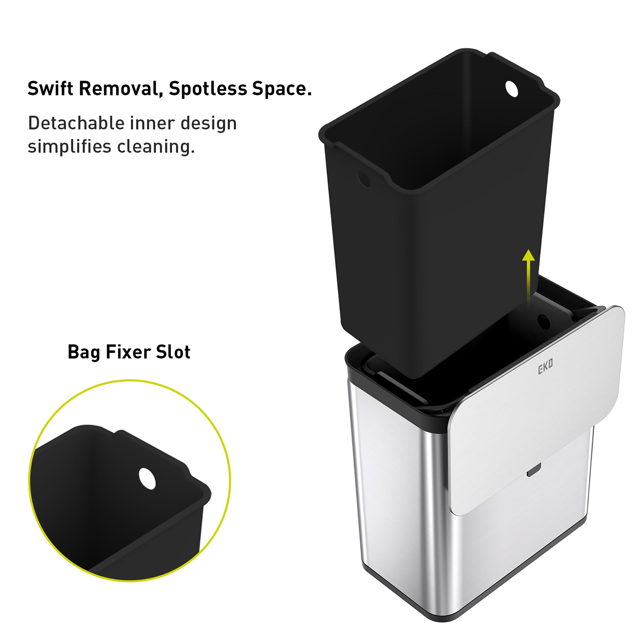 eko-deluxe-puro-compost-bin-with-liner-7l-1-85-gal-stainless-black image 5