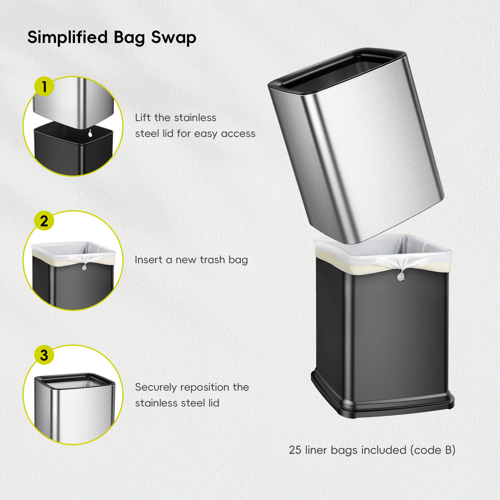 eko-laguna-2-6-gallon-10l-open-top-trash-can-with-removable-inner-basket-matte-s image 4
