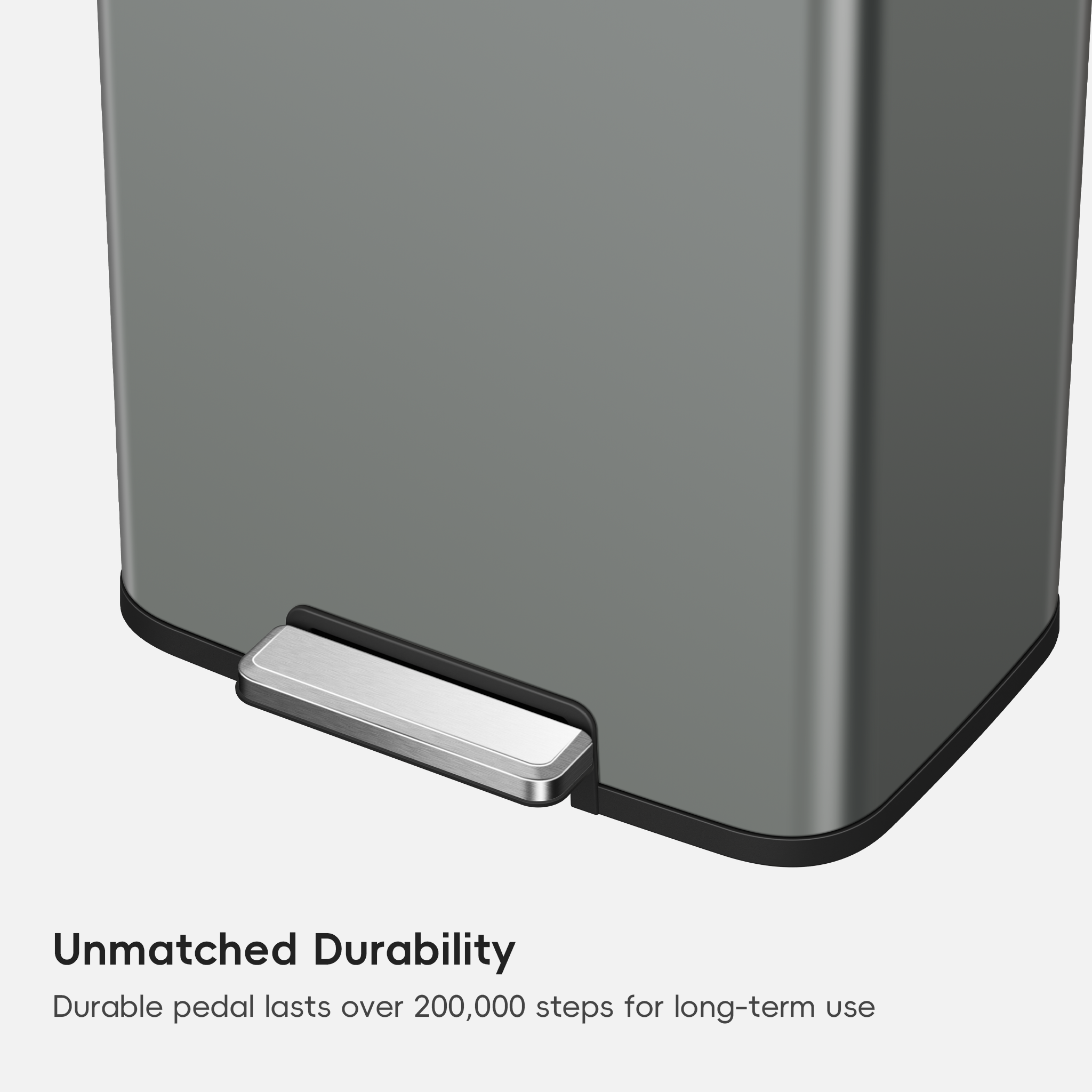 eko-madison-nardo-grey-stainless-steel-50-liter-13-2-gallon-step-trash-can image 4