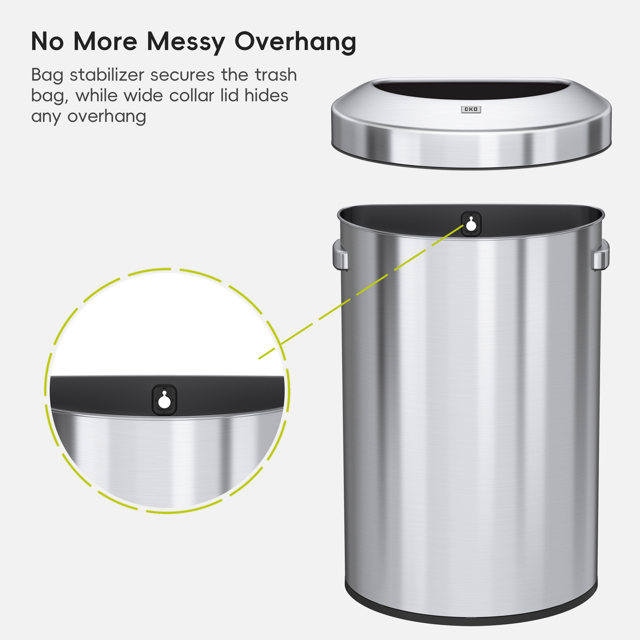 eko-urban-21-gallon-80l-semi-round-open-top-waste-bin-brushed-stainless-steel-co image 4