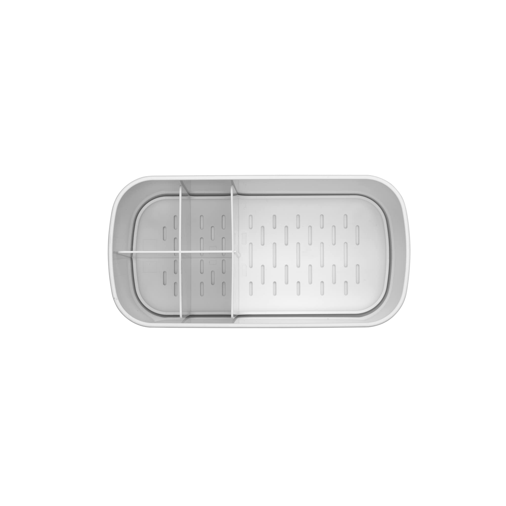 brabantia-renew-bathroom-caddy-white-with-5-compartments-and-drainage-holes image 3