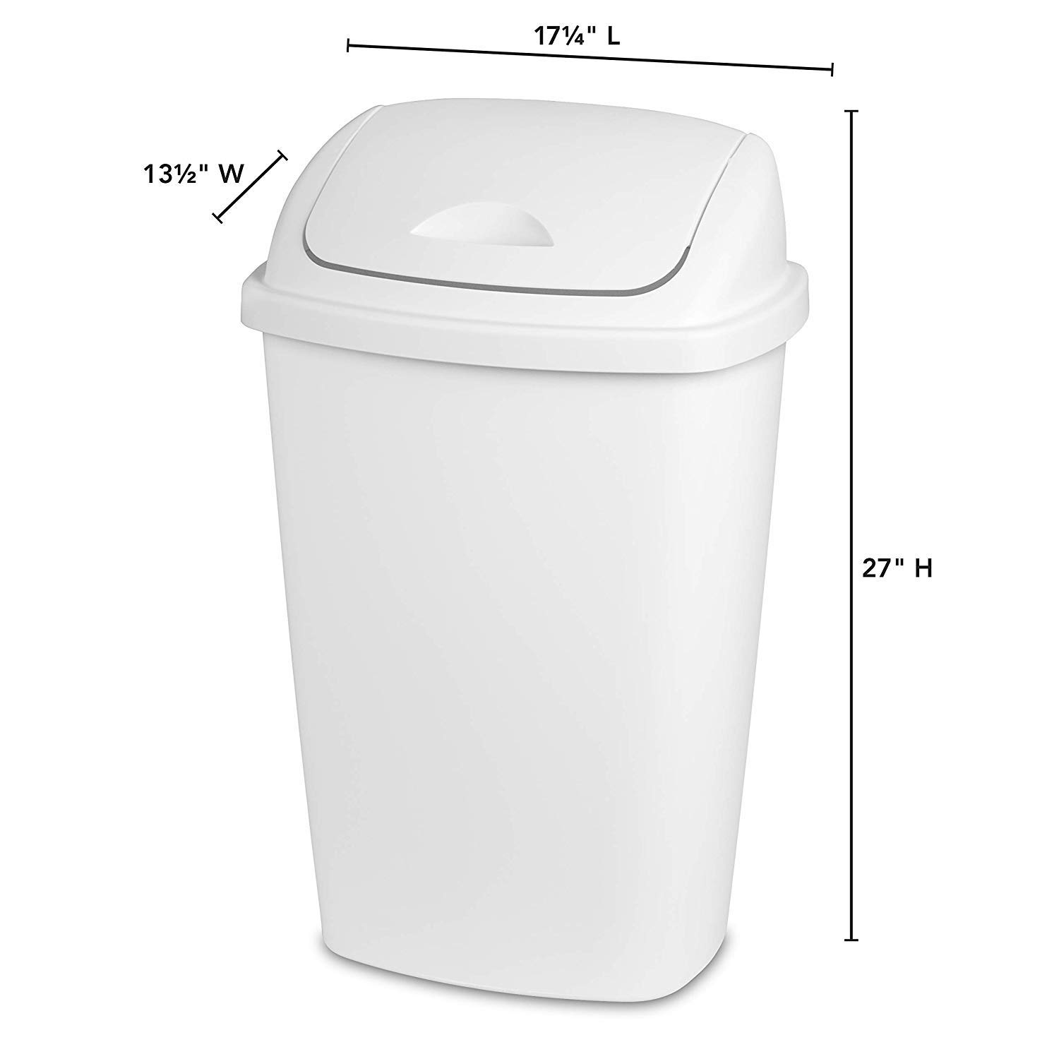 sterilite-13-2-gallon-swingtop-waste-basket-plastic-trash-can-or-recycling-bin-8 image 4