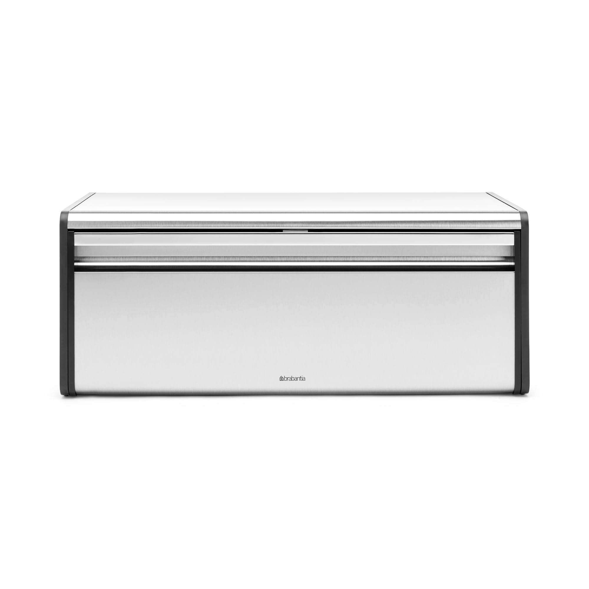 brabantia-rectangular-fall-front-bread-box-matt-steel-large-capacity-with-magnet image 1