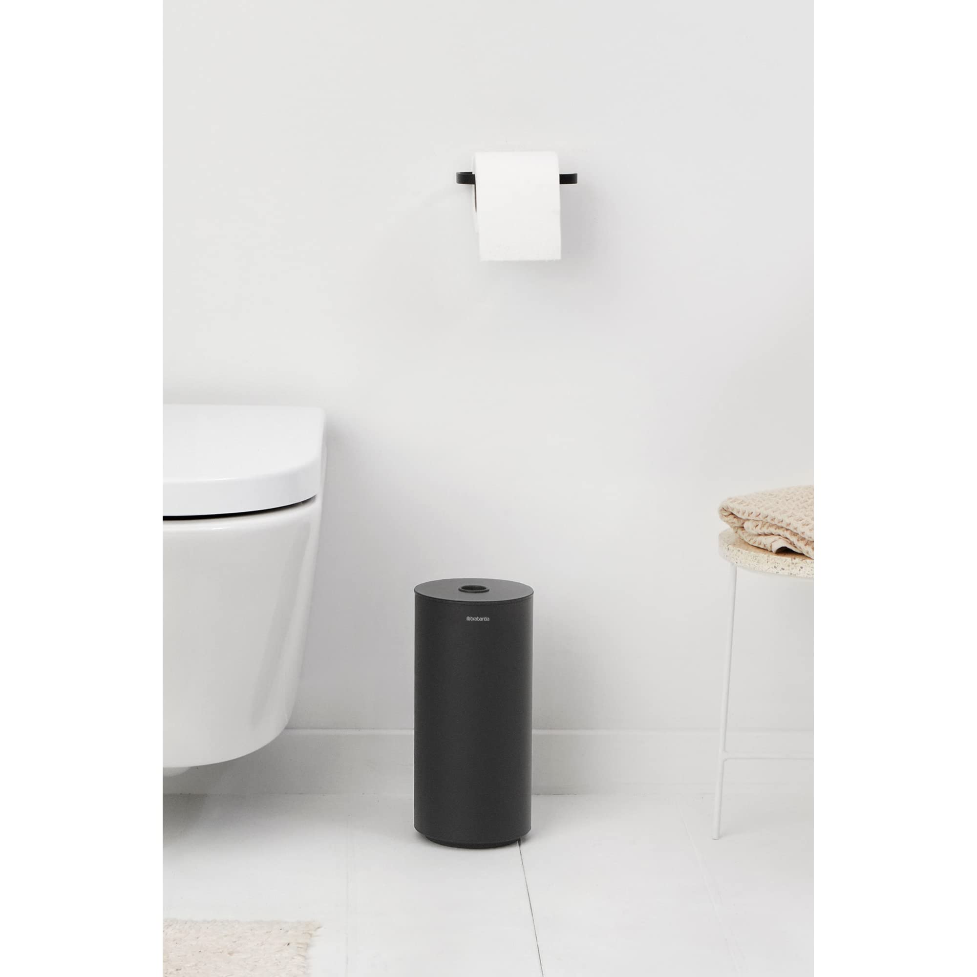 brabantia-mindset-toilet-roll-dispenser-mineral-infinite-gray-wall-mountable image 2