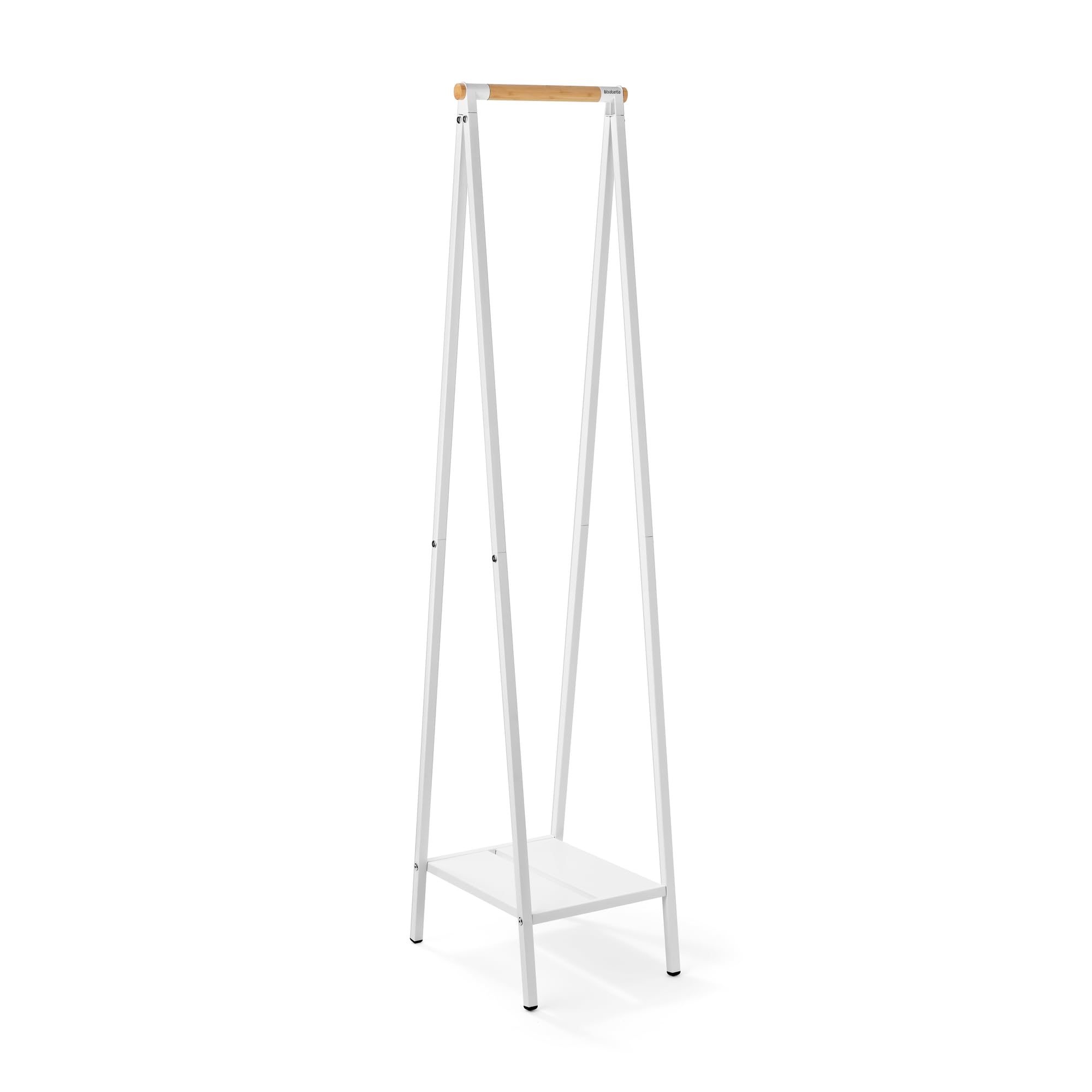 brabantia-linn-clothes-rack-large-freestanding-drying-rack-with-shelves-white image 8