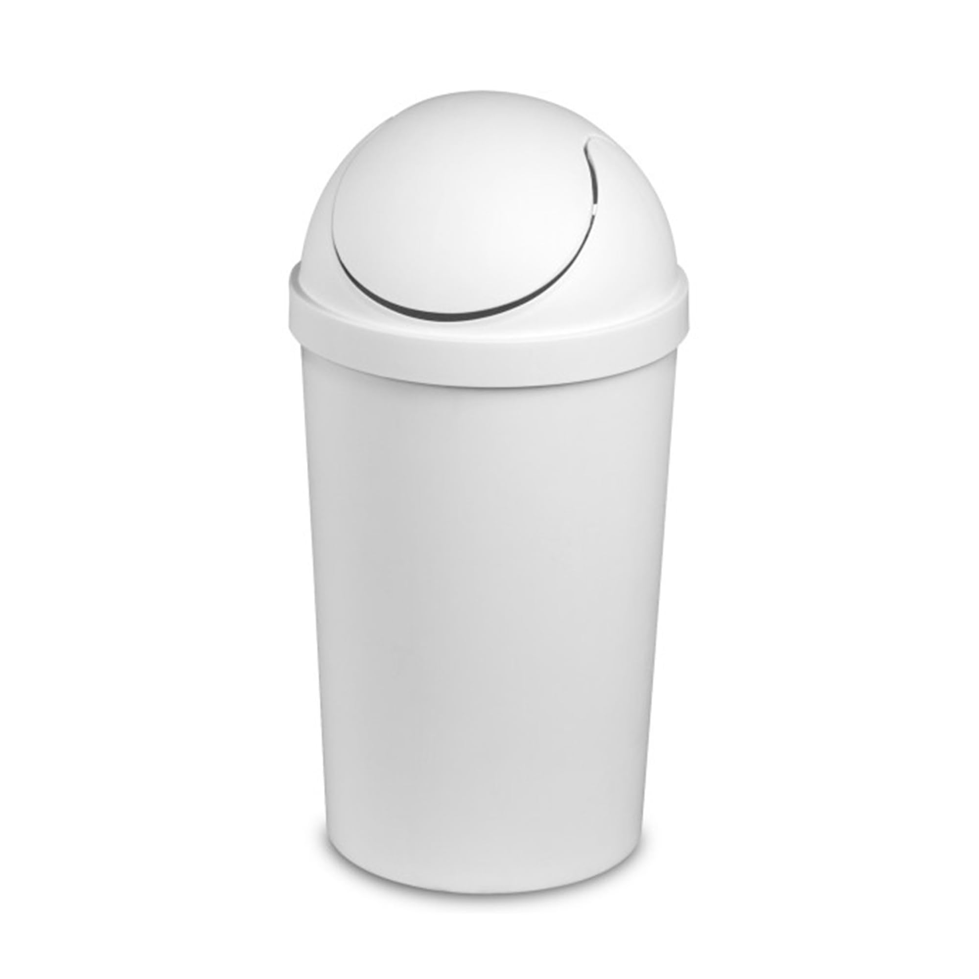 sterilite-3-gallon-round-swingtop-wastebasket-with-lid-small-plastic-trash-can-f image 7