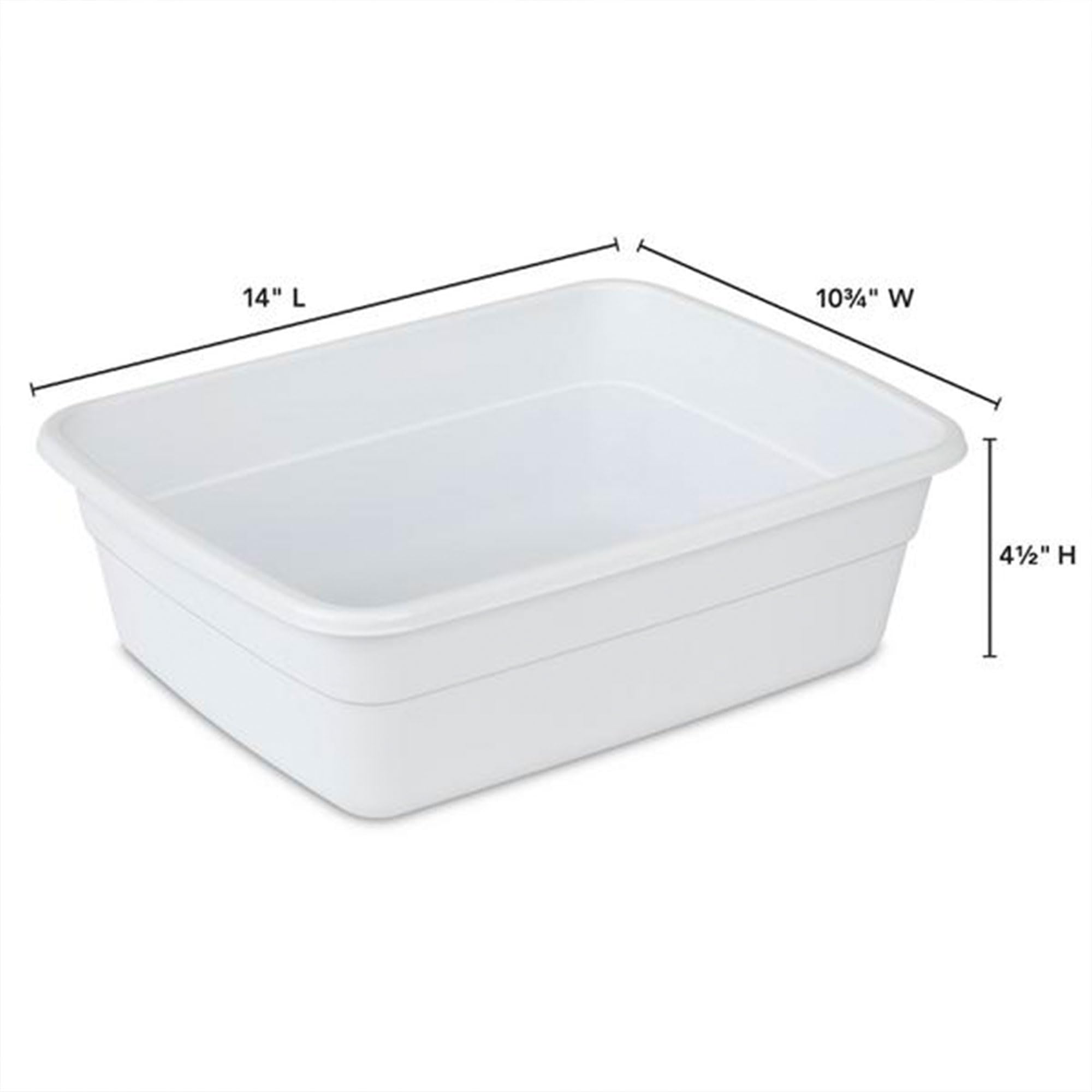 sterilite-small-portable-rectangle-plastic-heavy-duty-reinforced-plastic-8-qt-ki image 2