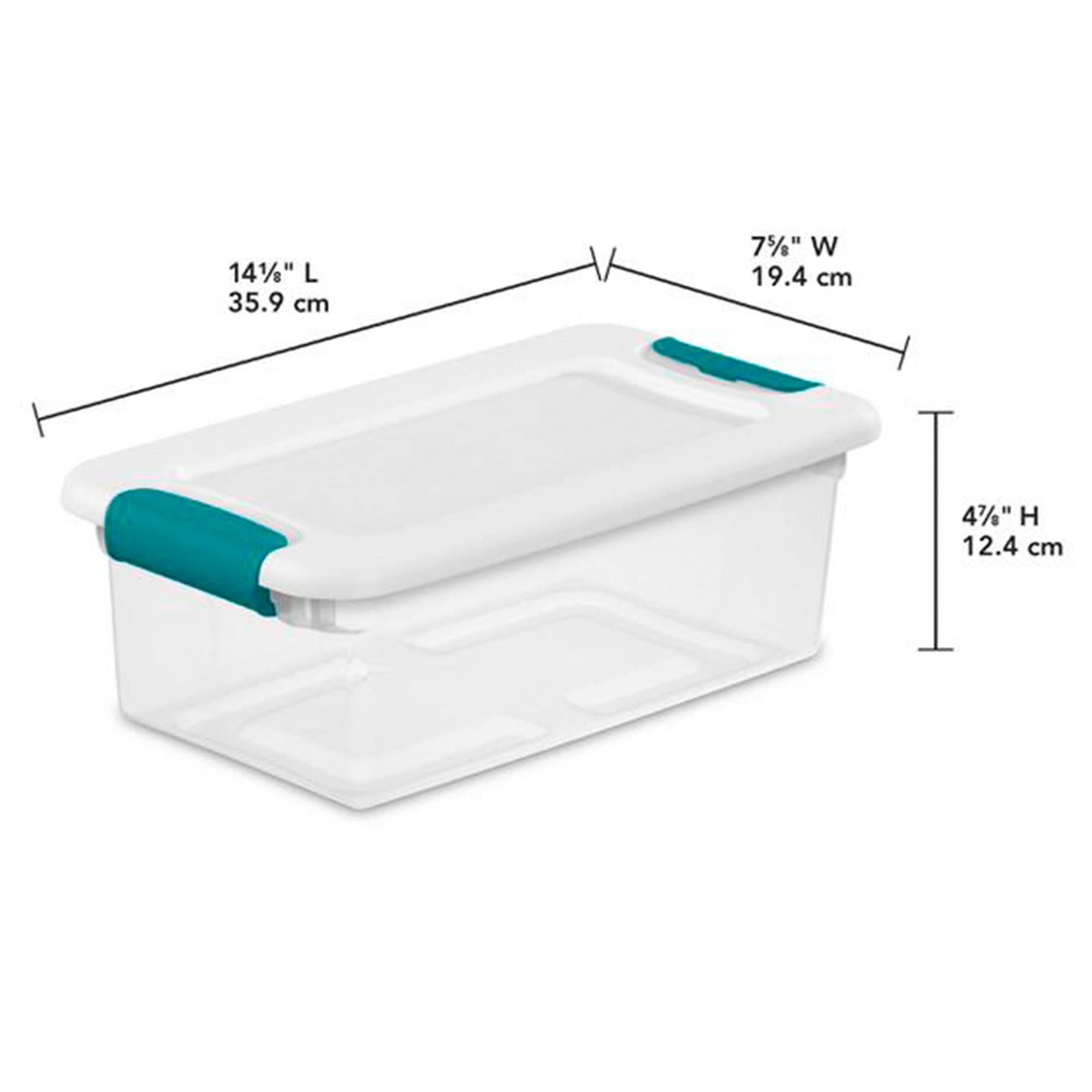 sterilite-clear-stackable-storage-box-tote-container-6-quart-12-pack-and-106-qua image 6