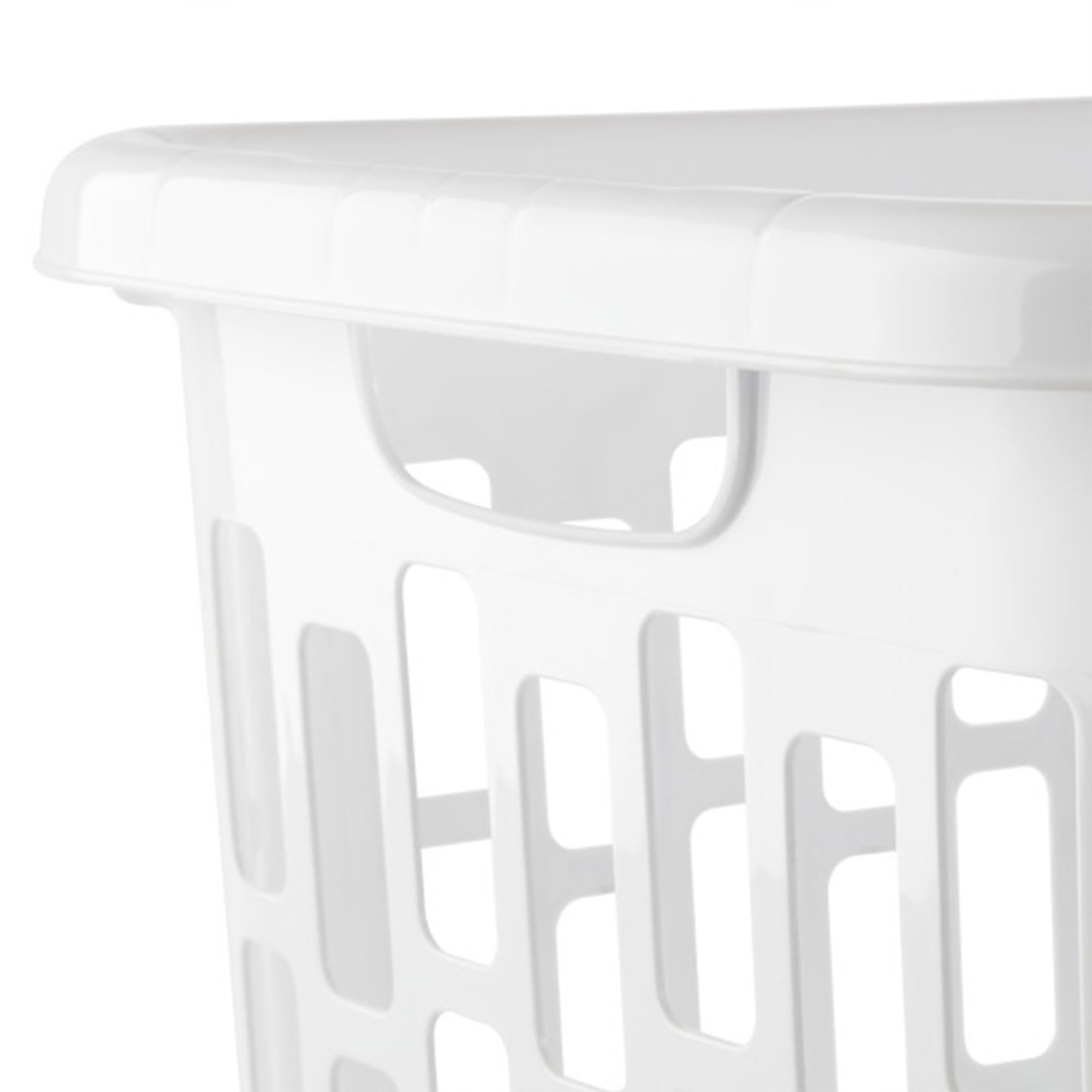 sterilite-easy-carry-laundry-hamper-4-pack-white-plastic-clothes-basket-with-ven image 8