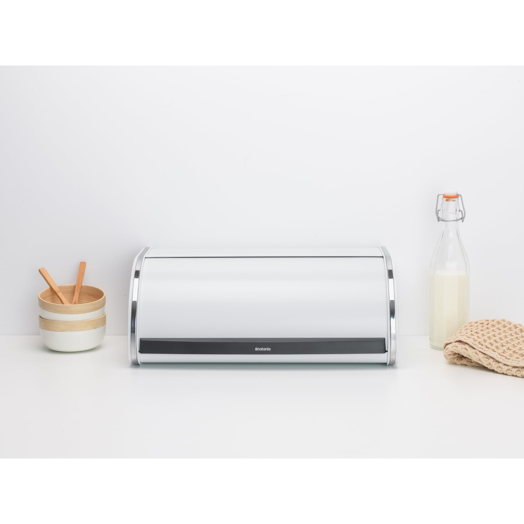 brabantia-roll-top-bread-box-large-white-metal-front-fits-2-loaves-magnetic-clos image 4