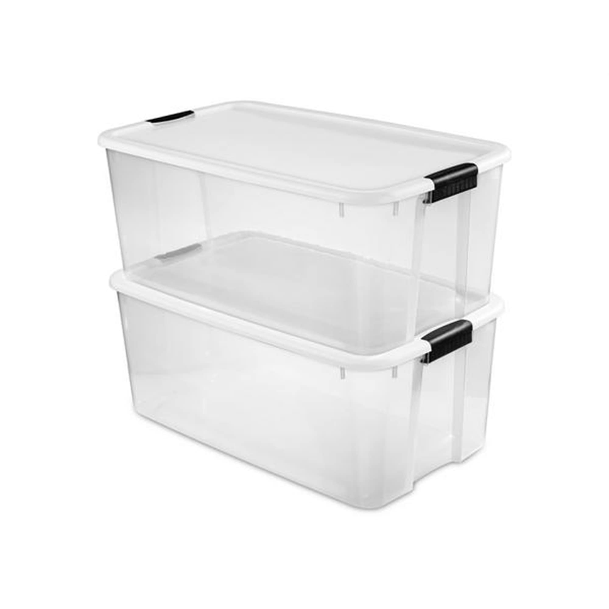 sterilite-116-quart-ultra-clear-plastic-storage-tote-container-with-latching-lid image 4