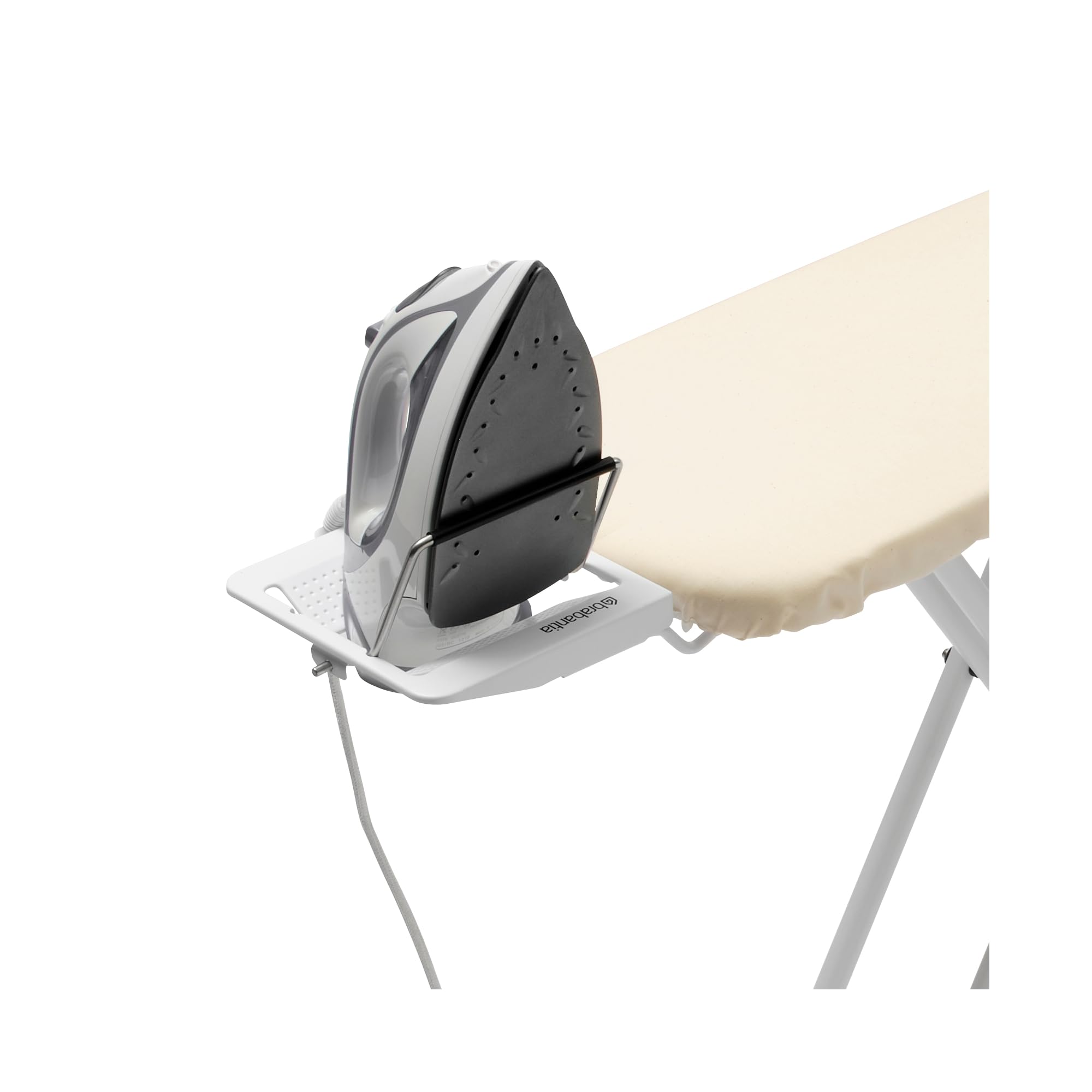 brabantia-compact-ironing-board-with-steam-iron-rest-size-a-fairtrade-cover-adju image 4