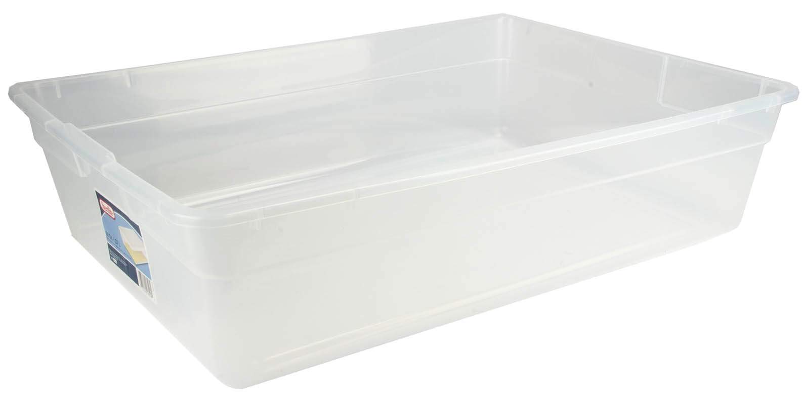 sterilite-28-quart-clear-bin-storage-box-tote-container-with-white-lid-60-pack image 4