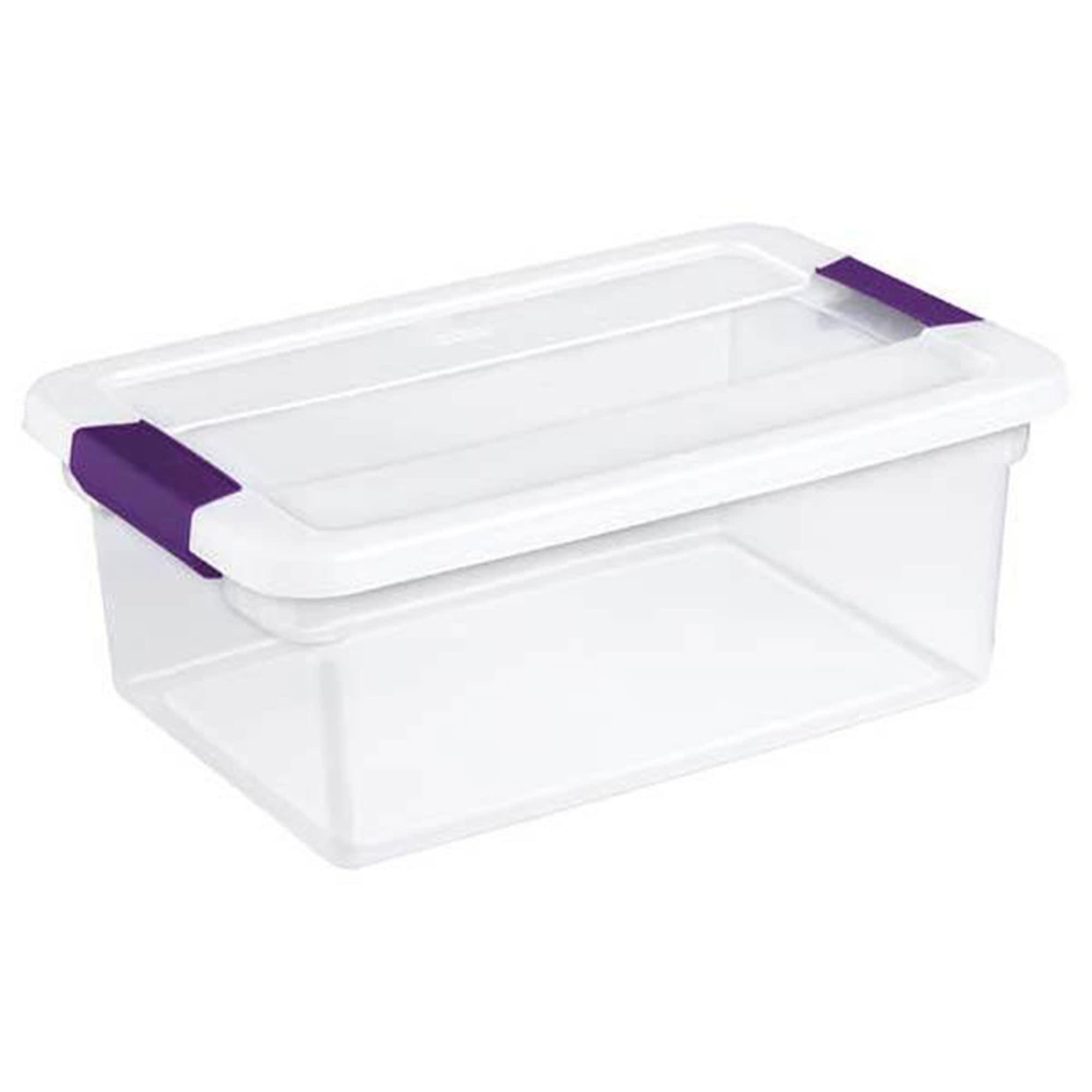 sterilite-27-quart-15-quart-clear-latch-lid-storage-totes-18-pack-6x27qt-12x15qt image 3