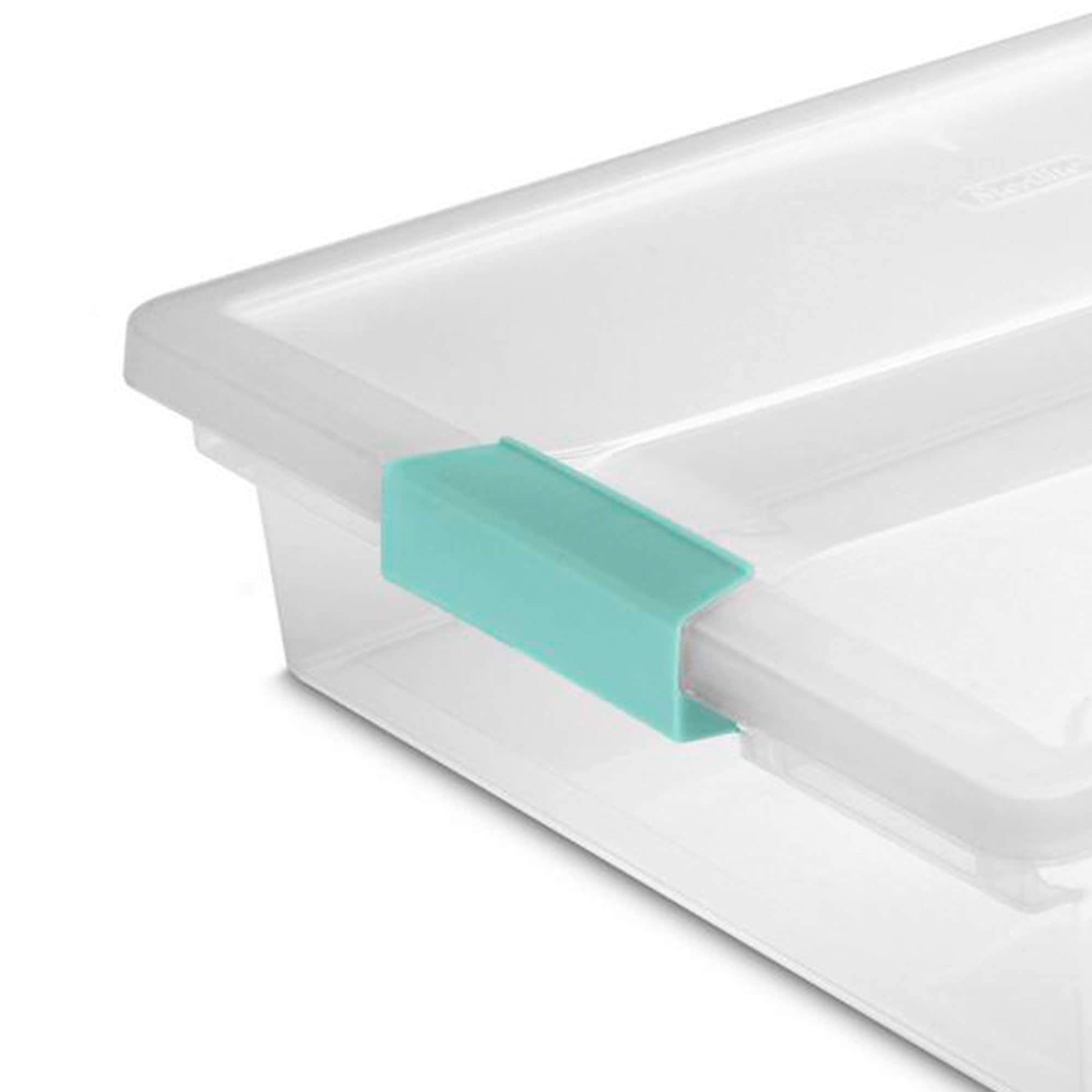 sterilite-large-small-clip-clear-storage-boxes-12-pack image 5