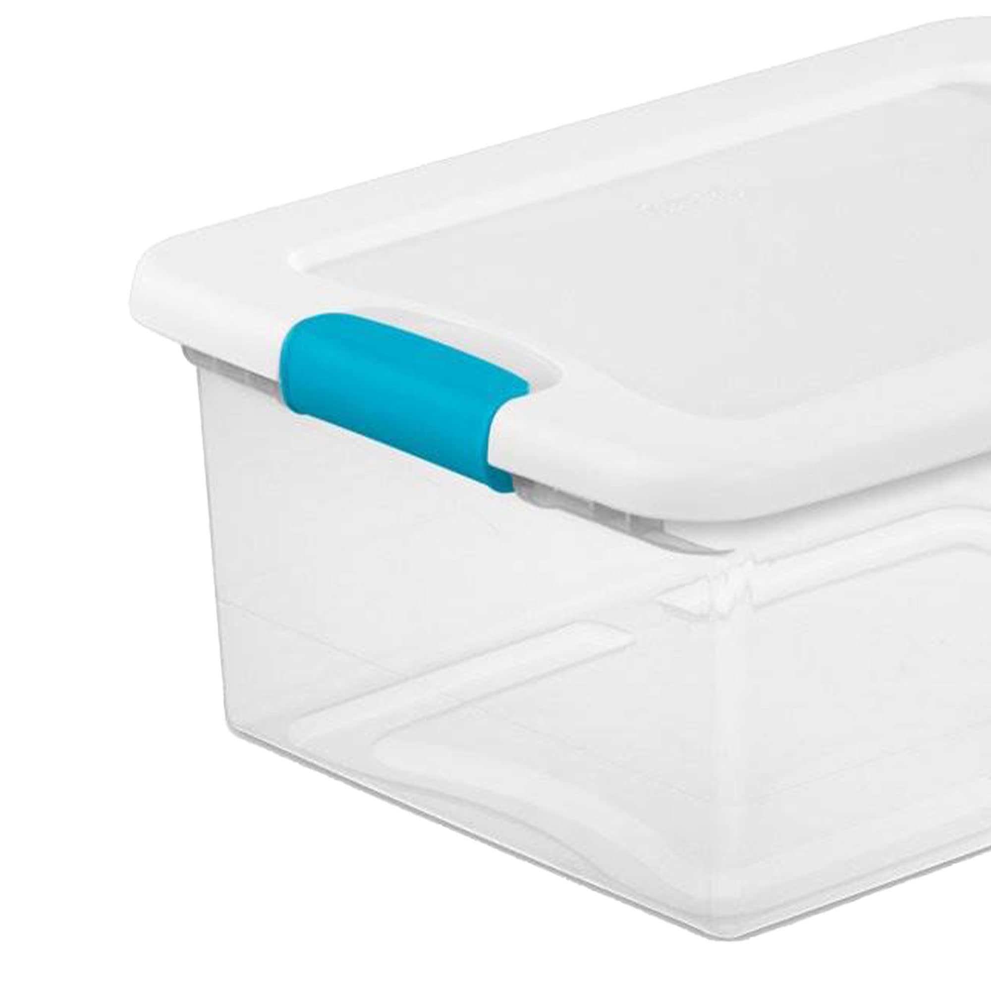 sterilite-plastic-15-quart-stacking-storage-box-container-with-latching-lid-for- image 2