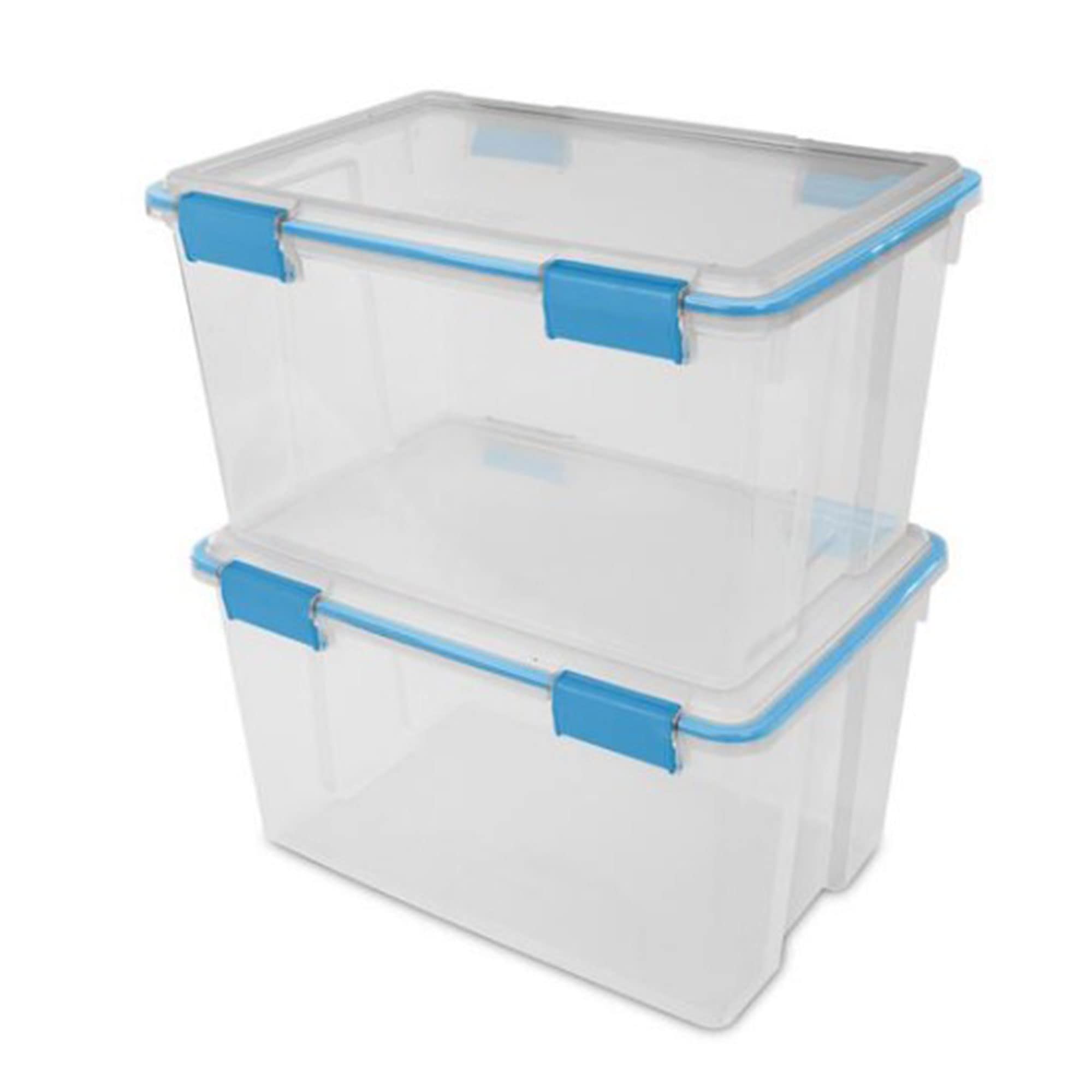 sterilite-54-quart-clear-plastic-stackable-storage-container-box-with-air-tight- image 8