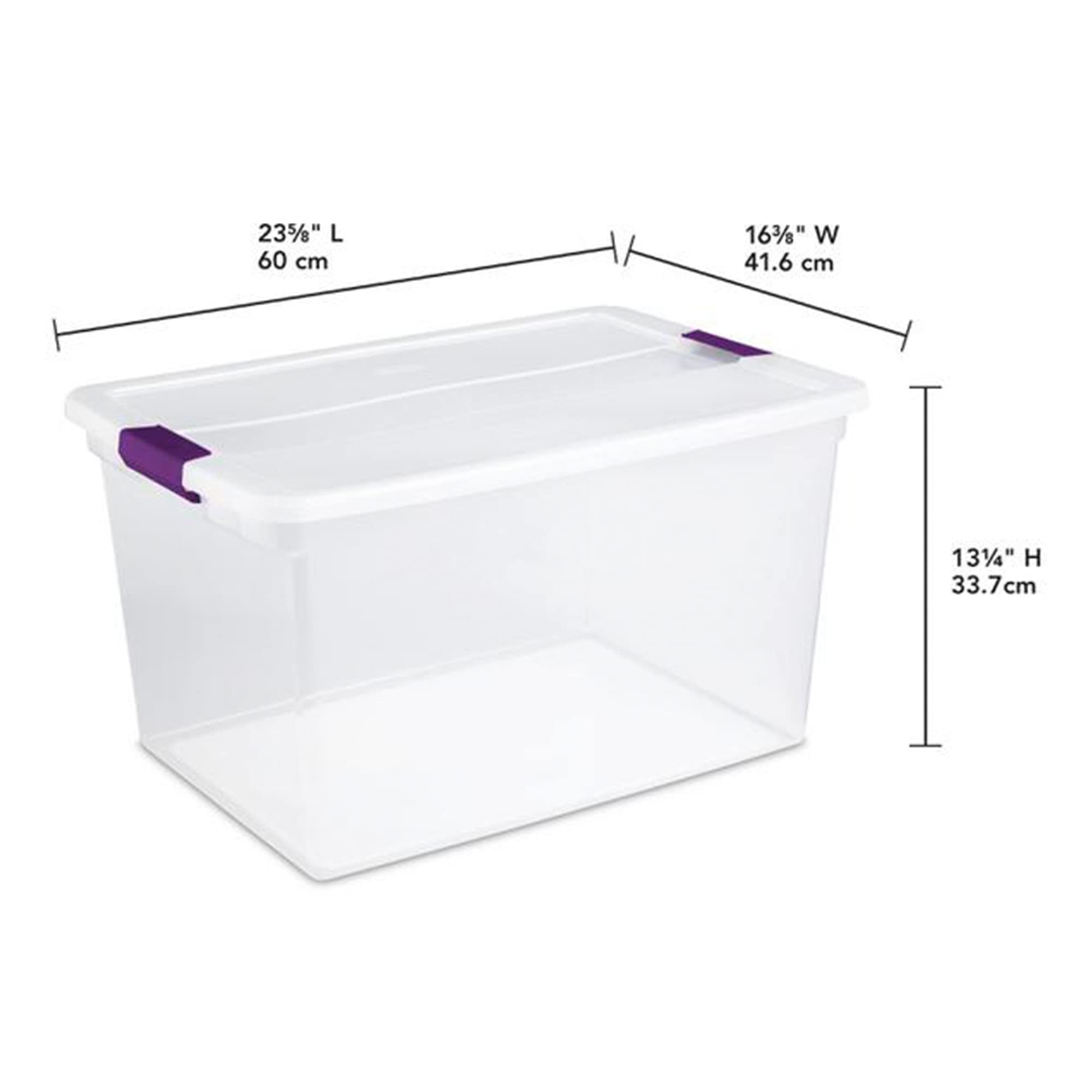 sterilite-clear-plastic-storage-totes-with-lids-6-pack-64-quart-and-6-pack-66-qu image 6