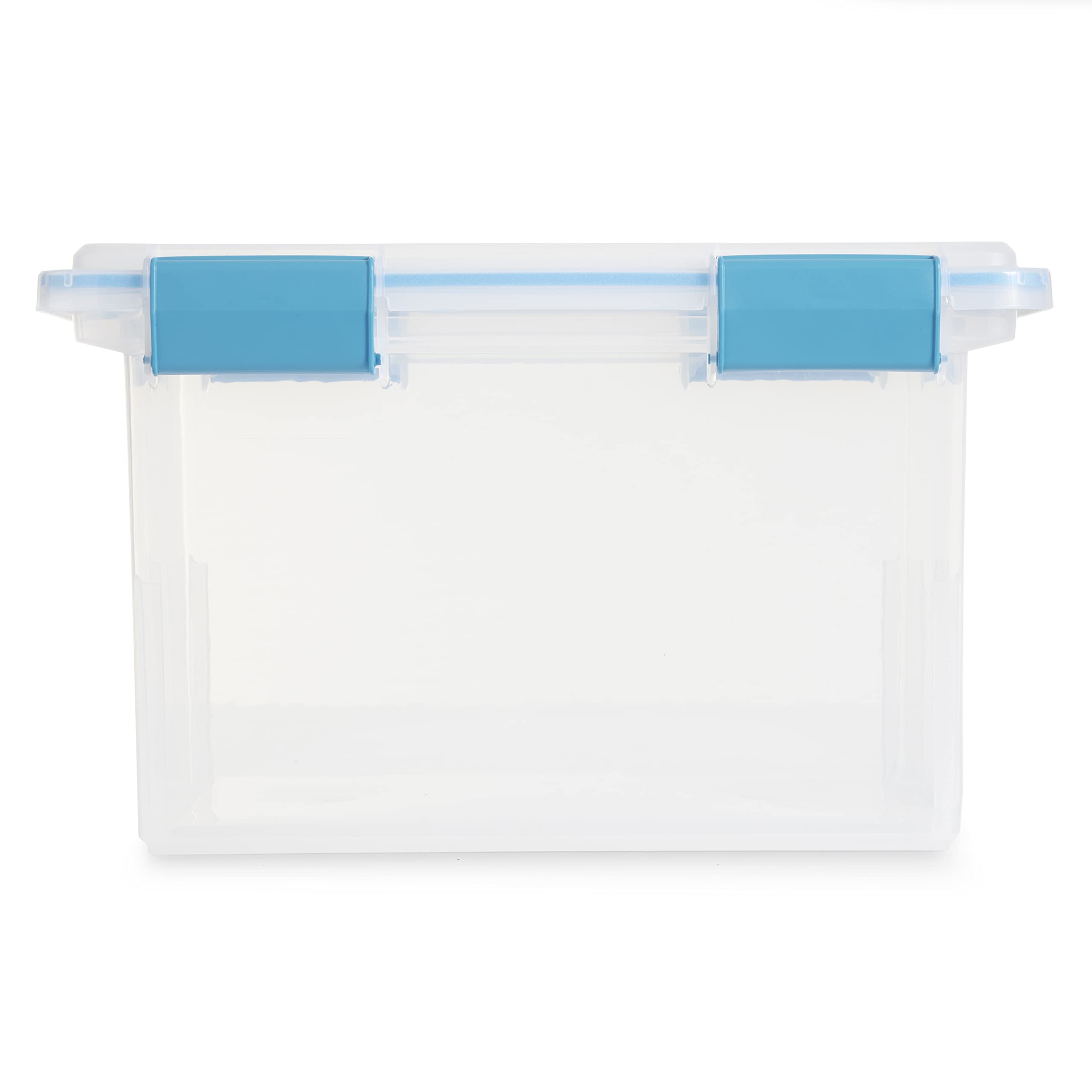 sterilite-32-quart-clear-stackable-storage-container-with-latching-lid-4-pack image 3