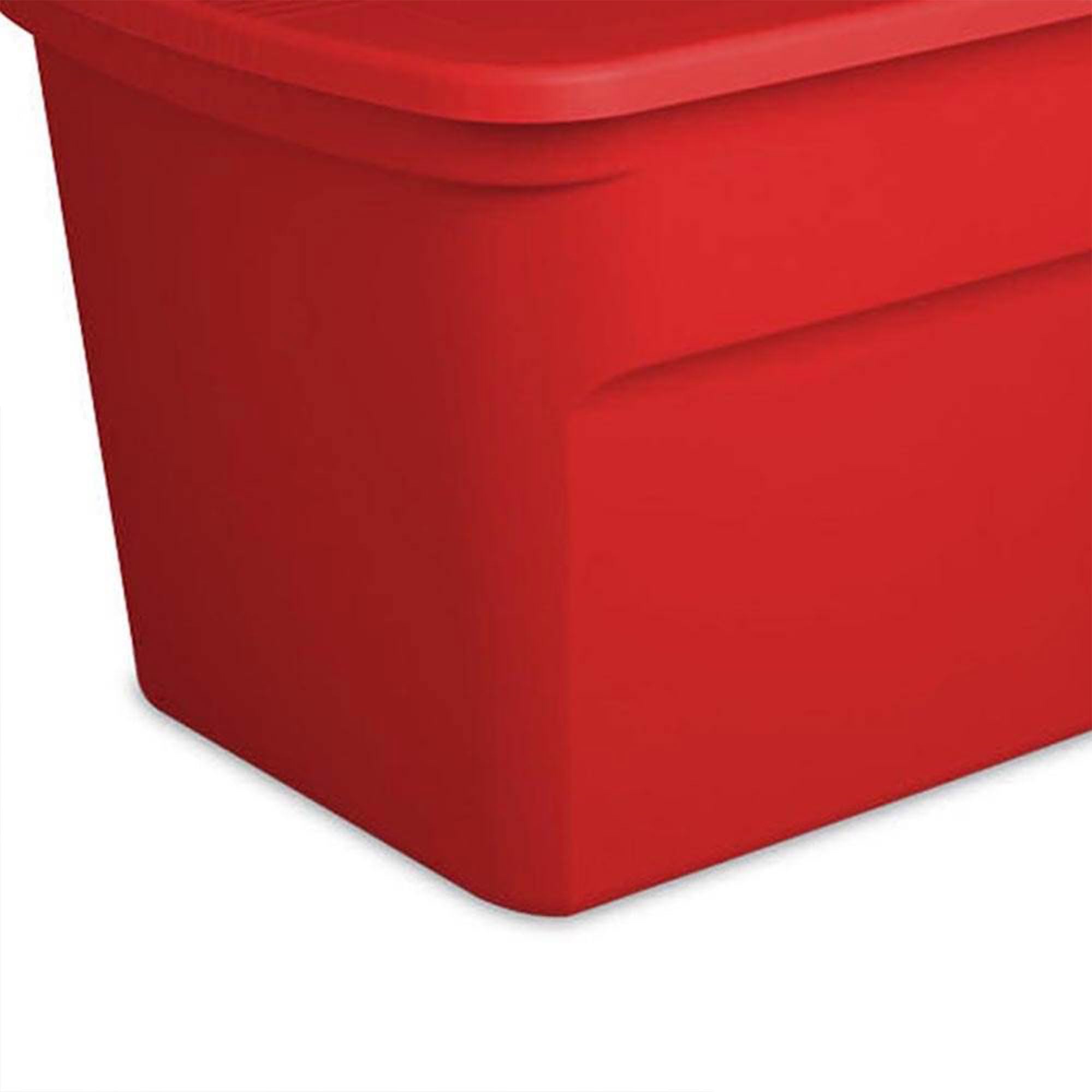 sterilite-30-gallon-durable-stacking-seasonal-storage-tote-6-pack-red-heavy-duty image 3
