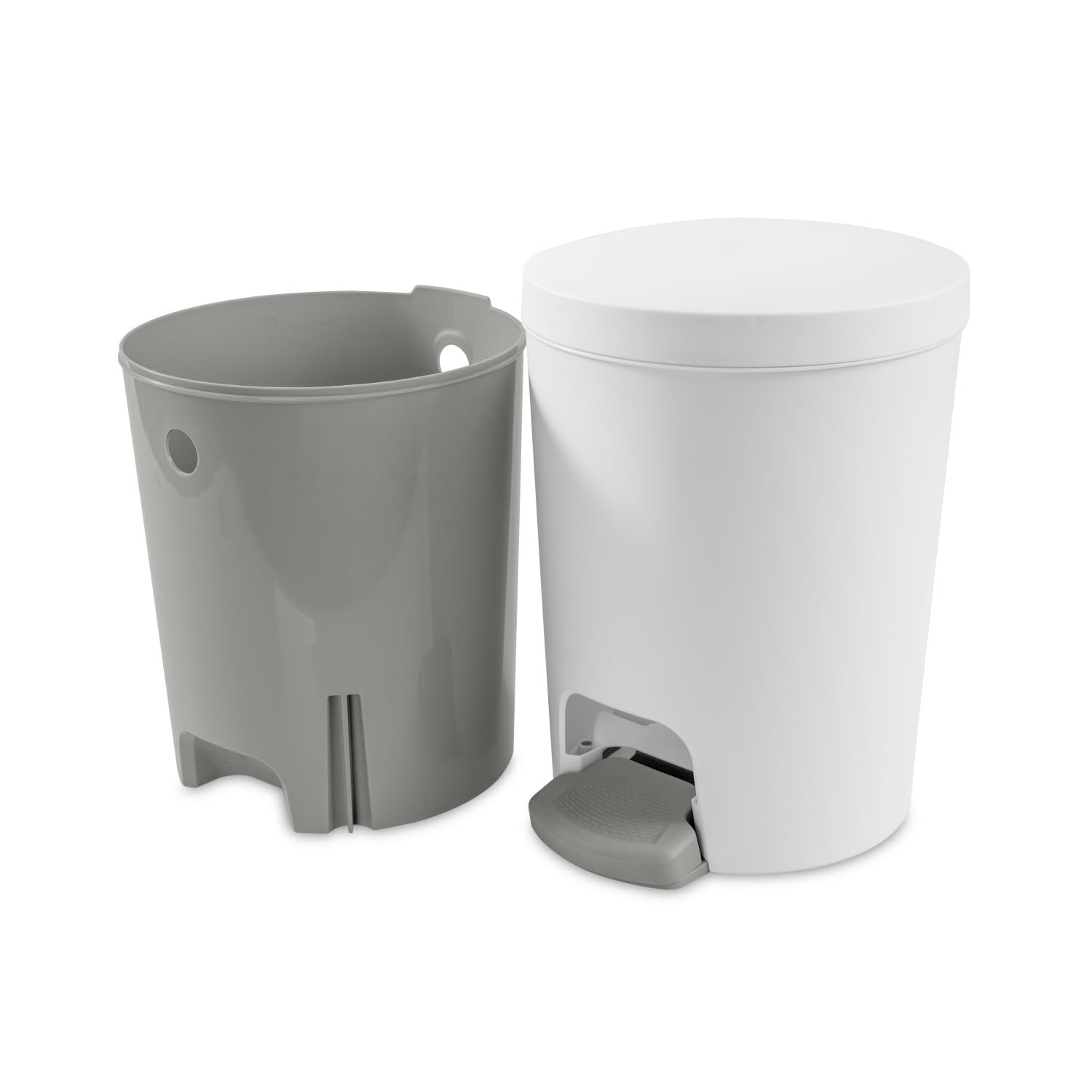 sterilite-1-6-gallon-stepon-wastebasket-with-lid-2-pack-white image 4
