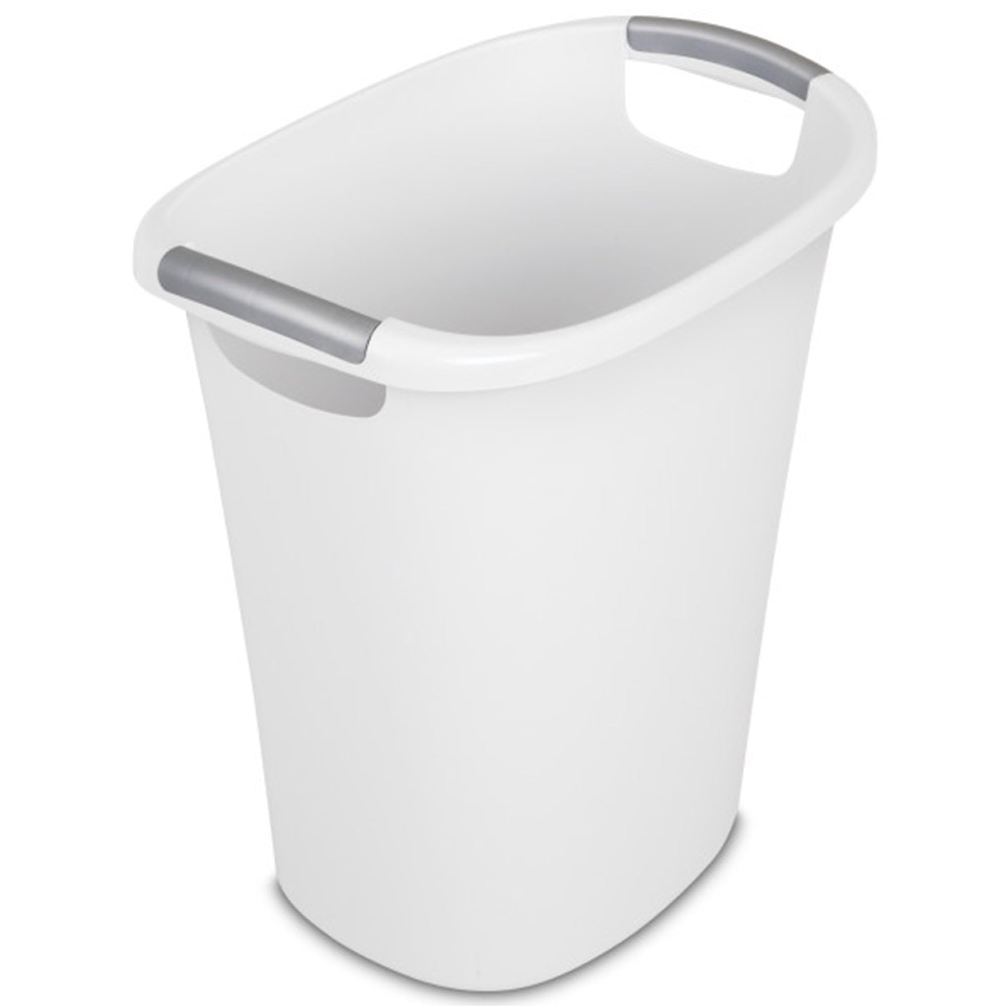 sterilite-6-gallon-ultra-wastebasket-white-with-titanium-inserts-6-pack image 1
