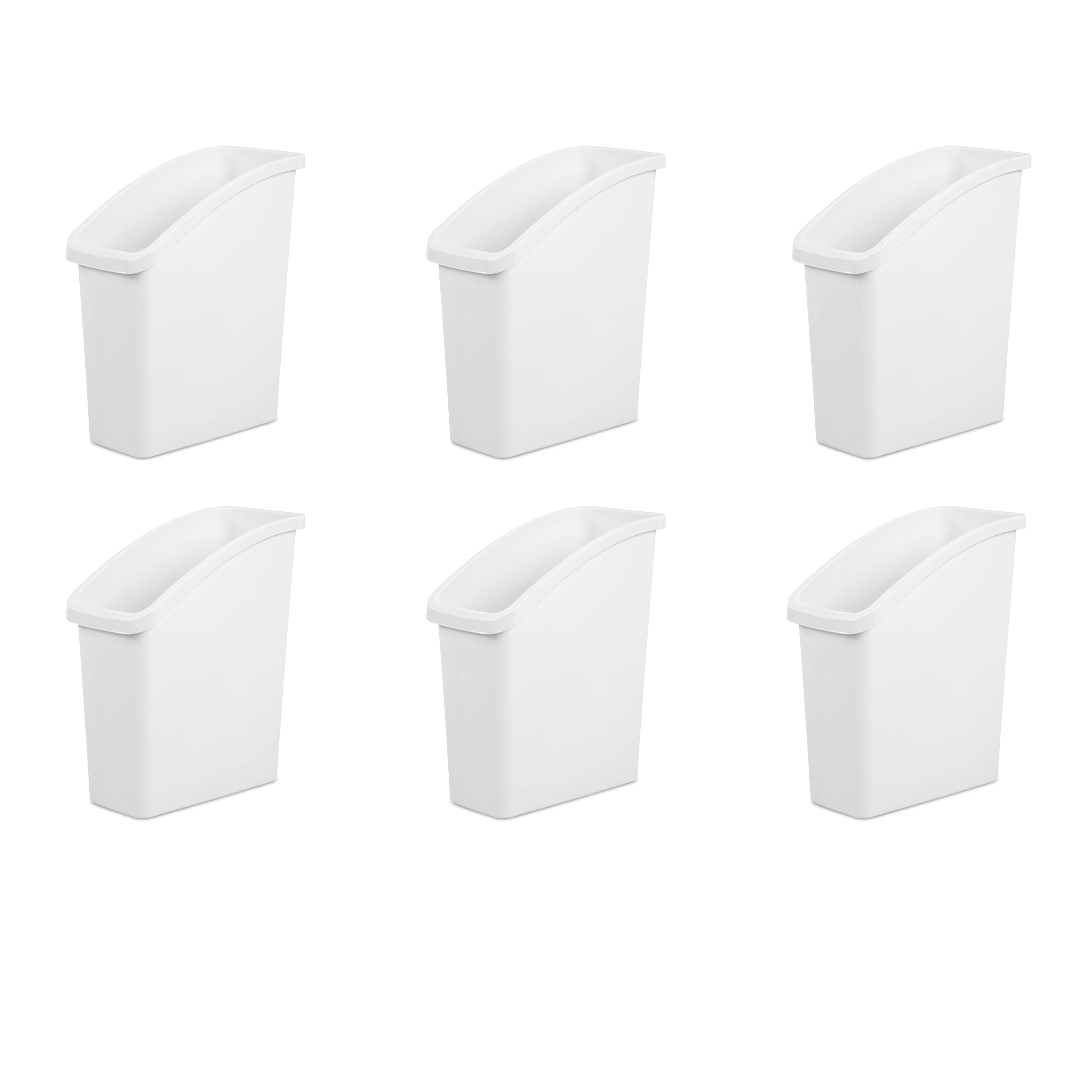 sterilite-under-sink-wastebasket-slim-plastic-trash-can-for-kitchen-or-bathroom- image 1