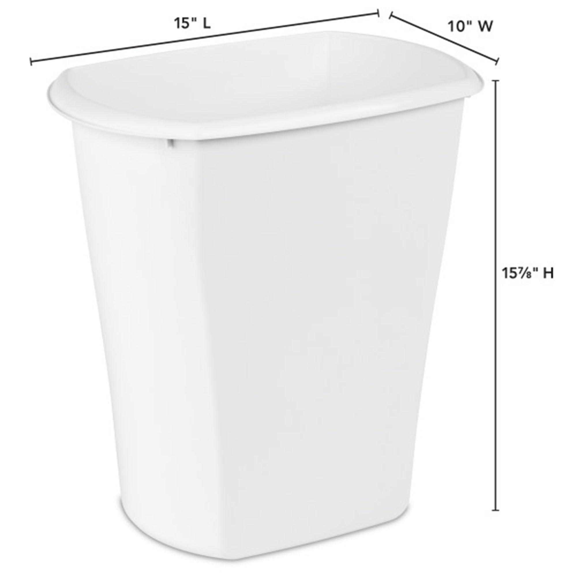 sterilite-5-5-gallon-rectangular-wastebasket-6-pack-open-top-medium-trash-can-fo image 2