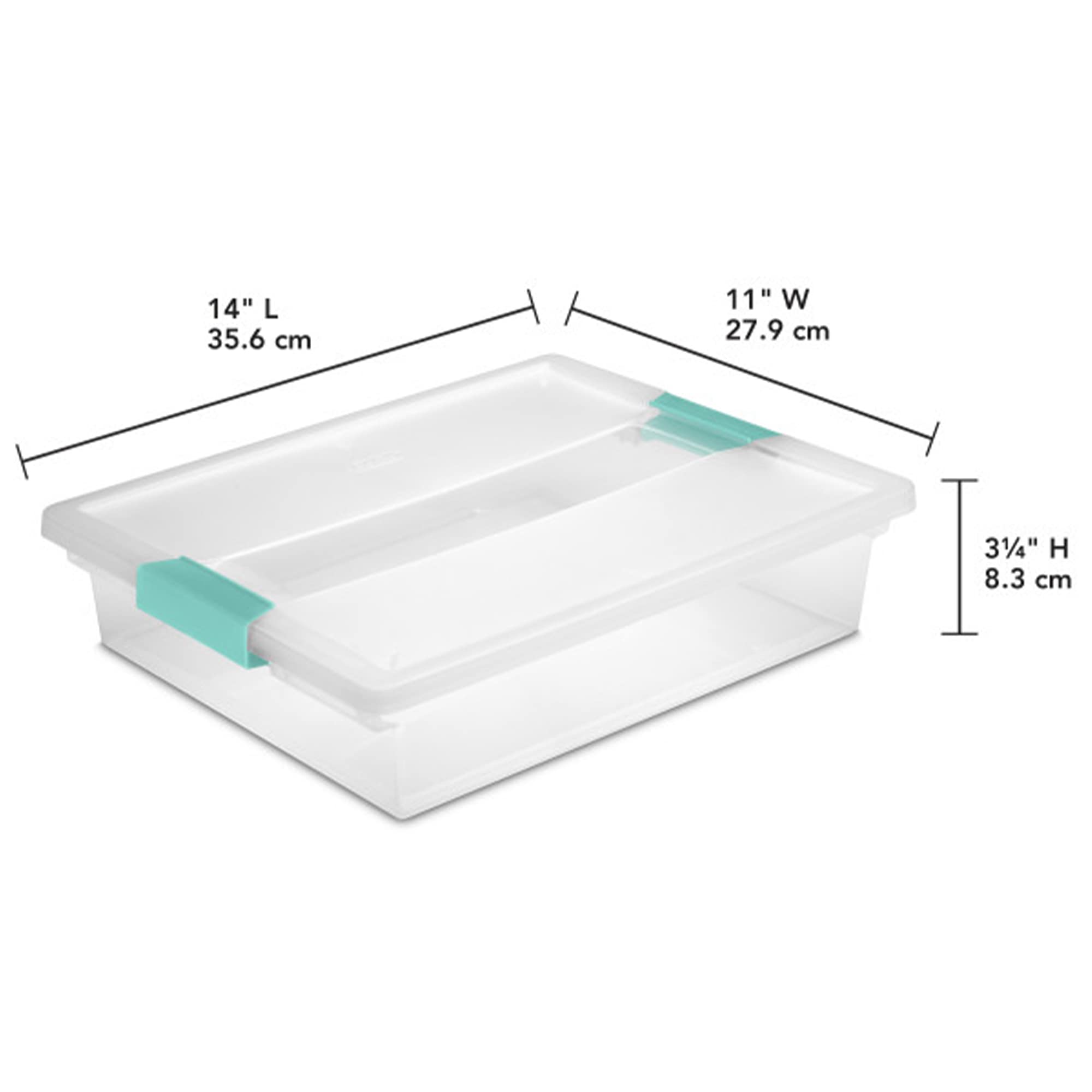 sterilite-large-clear-plastic-stackable-storage-container-bin-box-tote-with-clea image 3