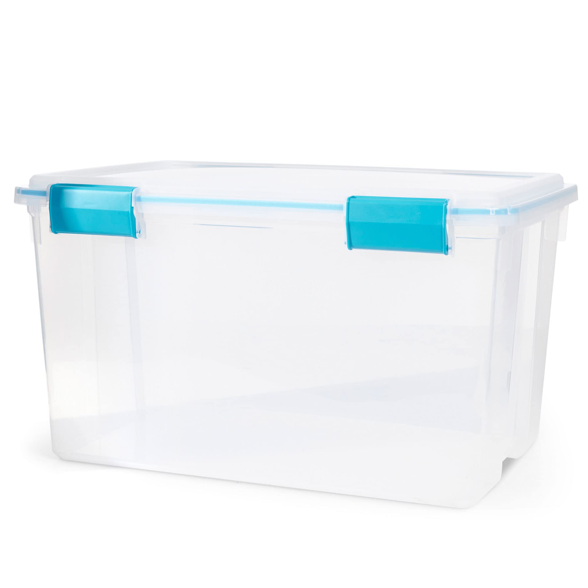 sterilite-54-quart-gasket-box-clear-storage-tote-with-blue-latches-8-pack-for-ai image 5