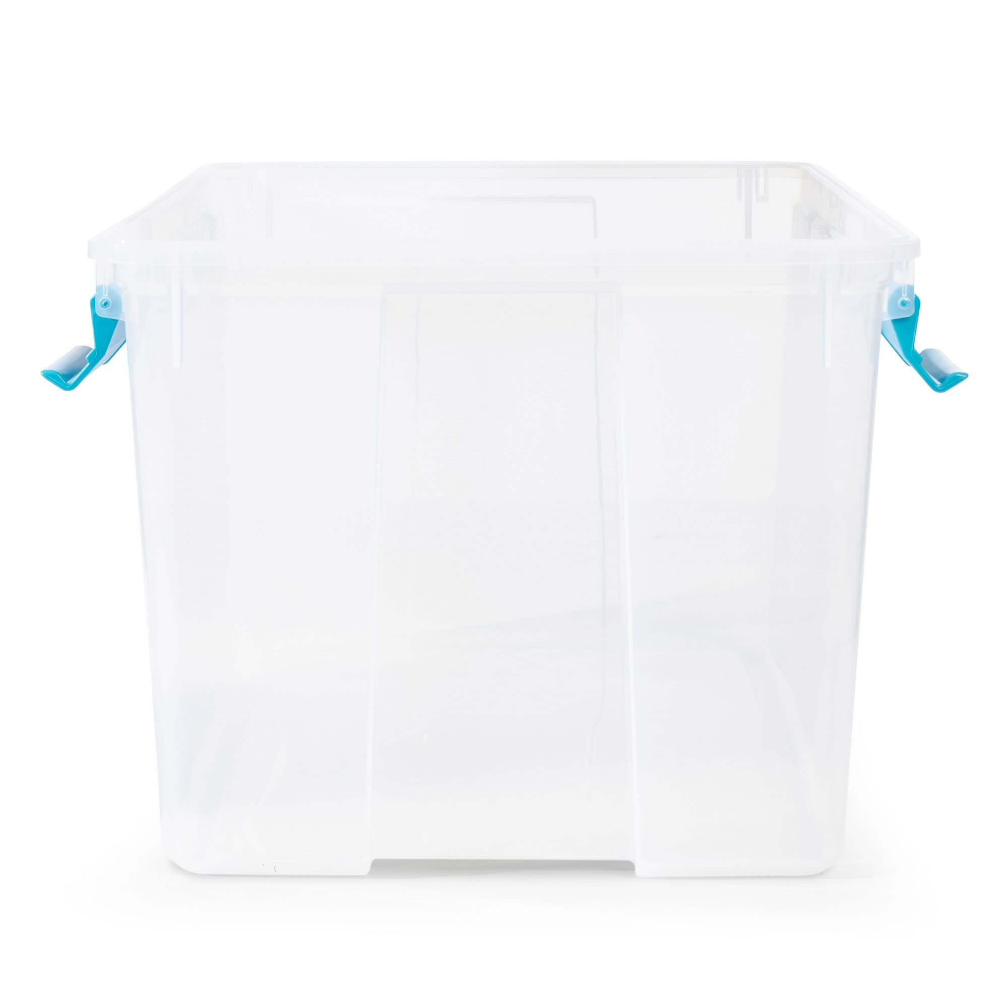 sterilite-54-quart-gasket-box-clear-storage-tote-with-blue-latches-8-pack-for-ai image 6