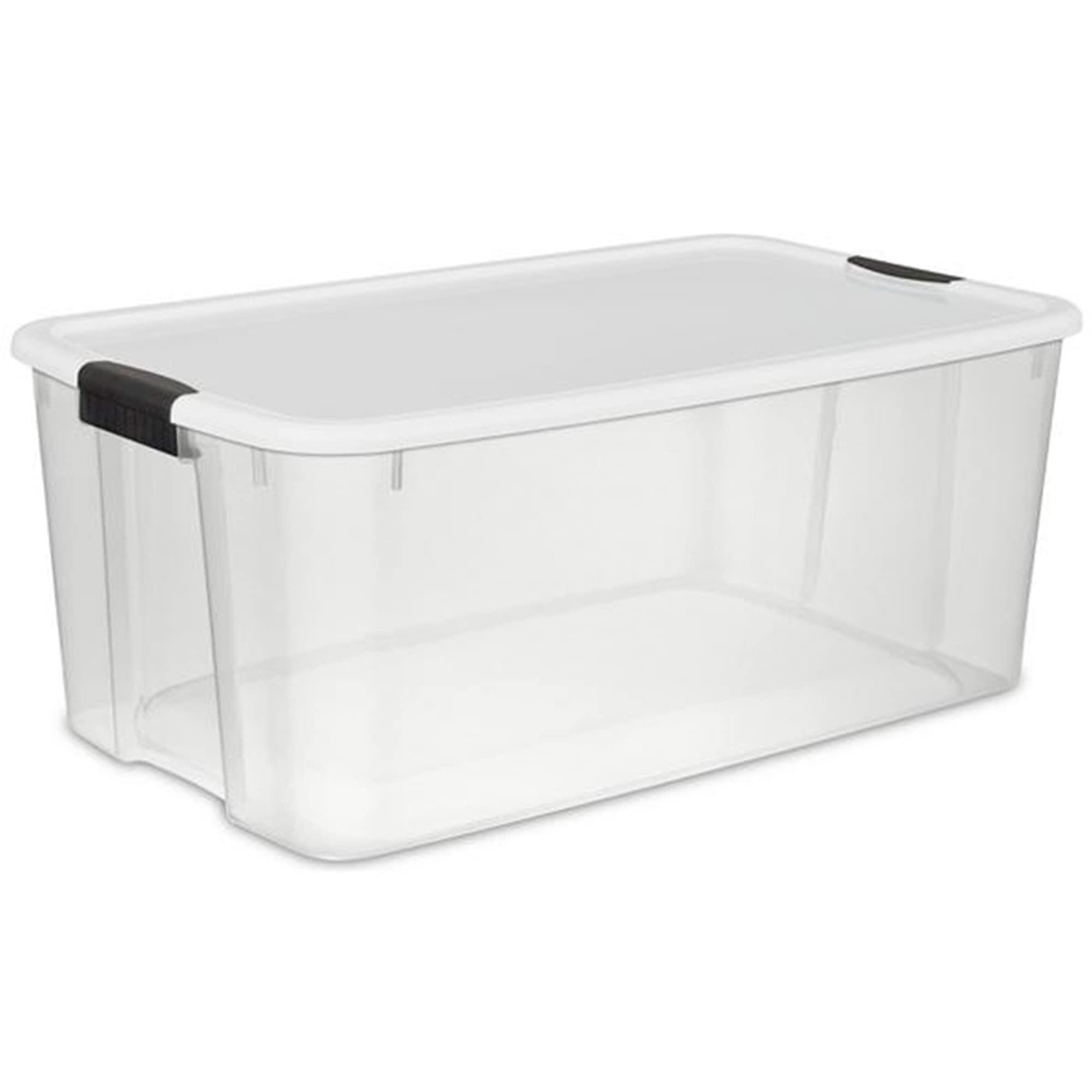 sterilite-116-quart-ultra-latching-storage-tote-box-container-clear-24-pack image 2