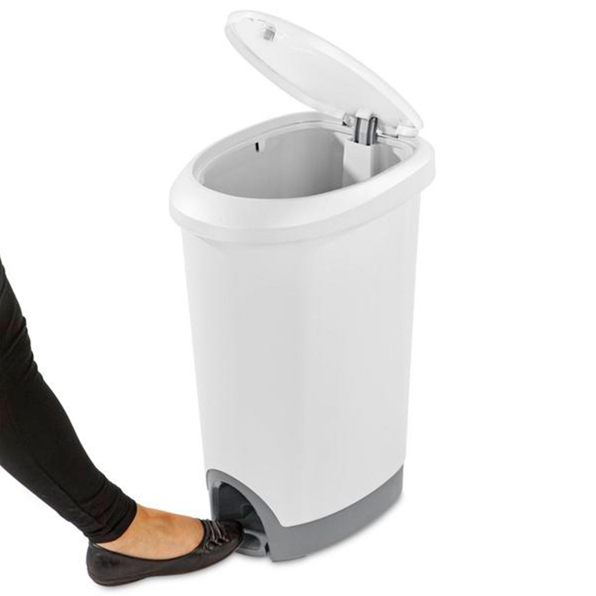 sterilite-12-6-gallon-locking-stepon-wastebasket-with-lid-2-pack-white image 7
