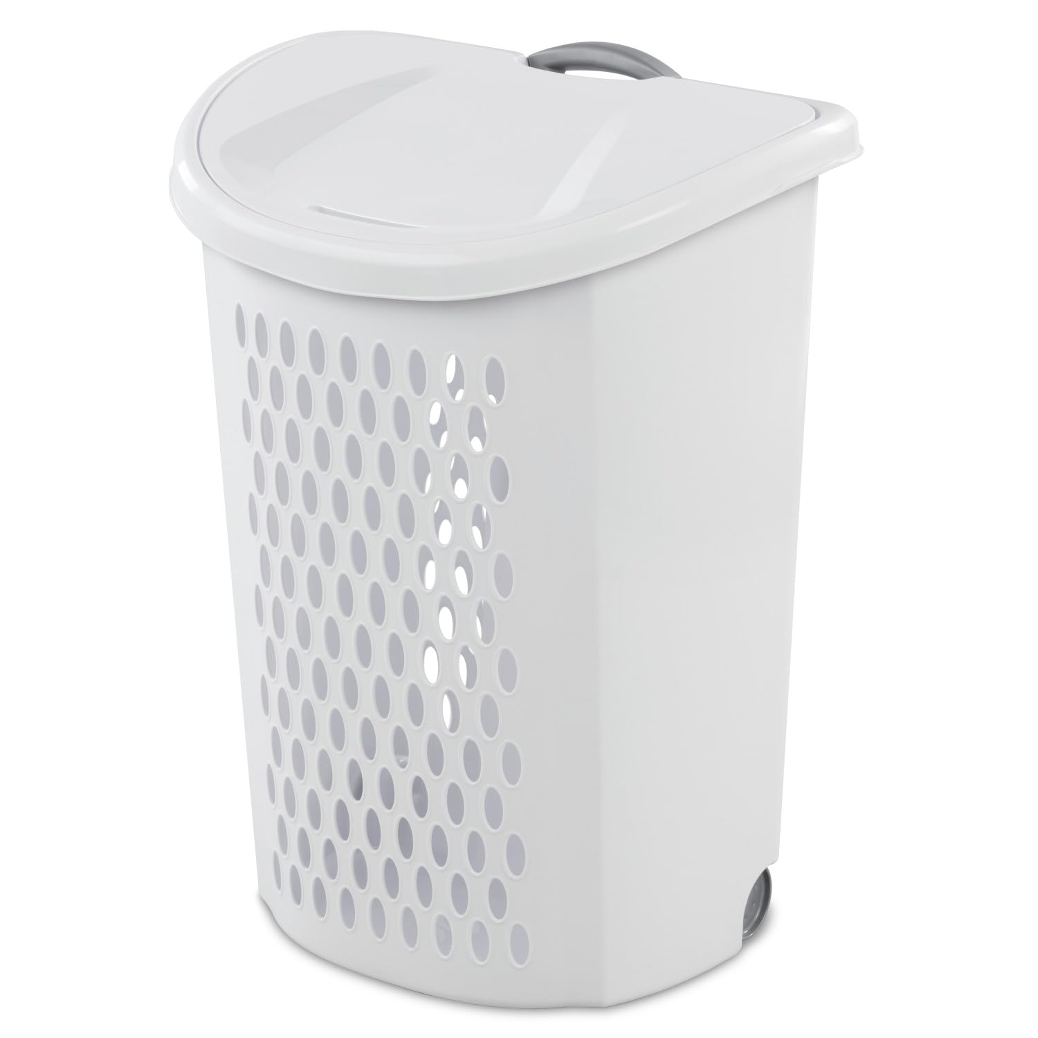 sterilite-ultra-wheeled-laundry-hamper-with-lid-2-bushel-white-3-pack image 2