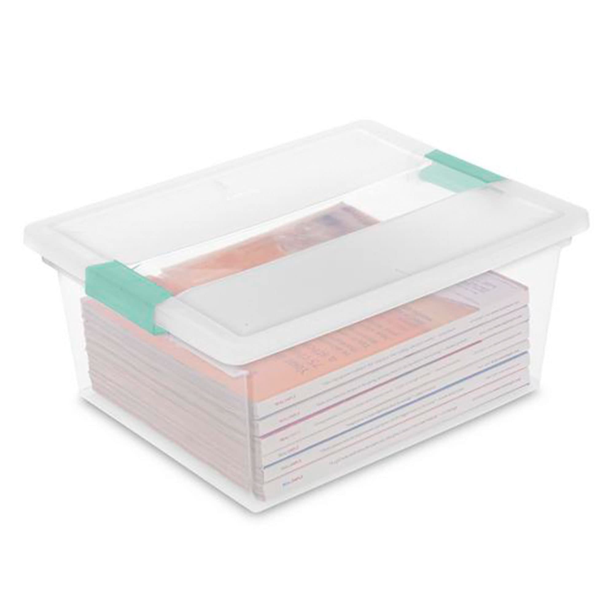 sterilite-deep-clear-plastic-stackable-storage-container-bin-box-tote-with-clear image 7