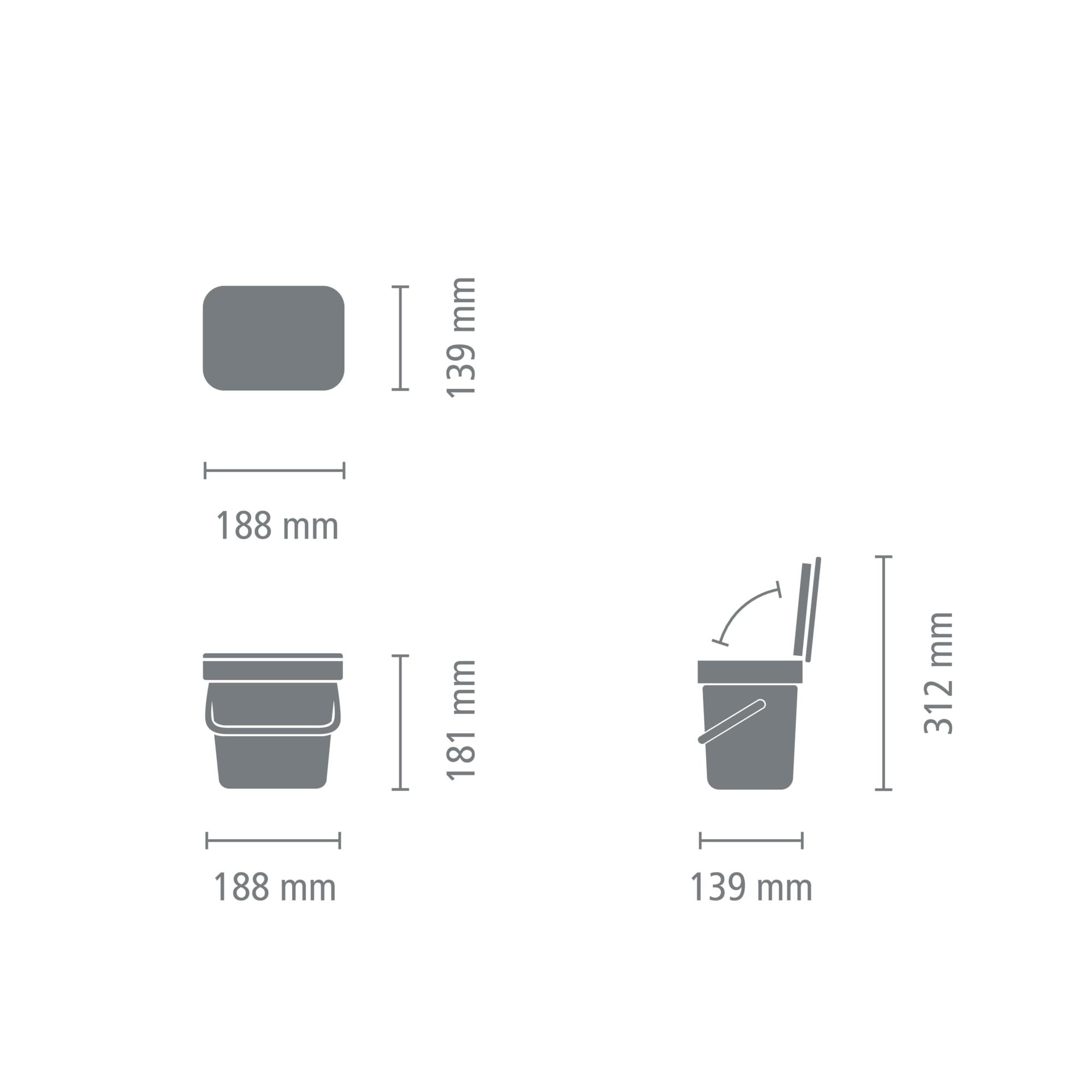 brabantia-sort-go-countertop-food-scraps-compost-bin-0-8-gal-3l-light-gray image 8