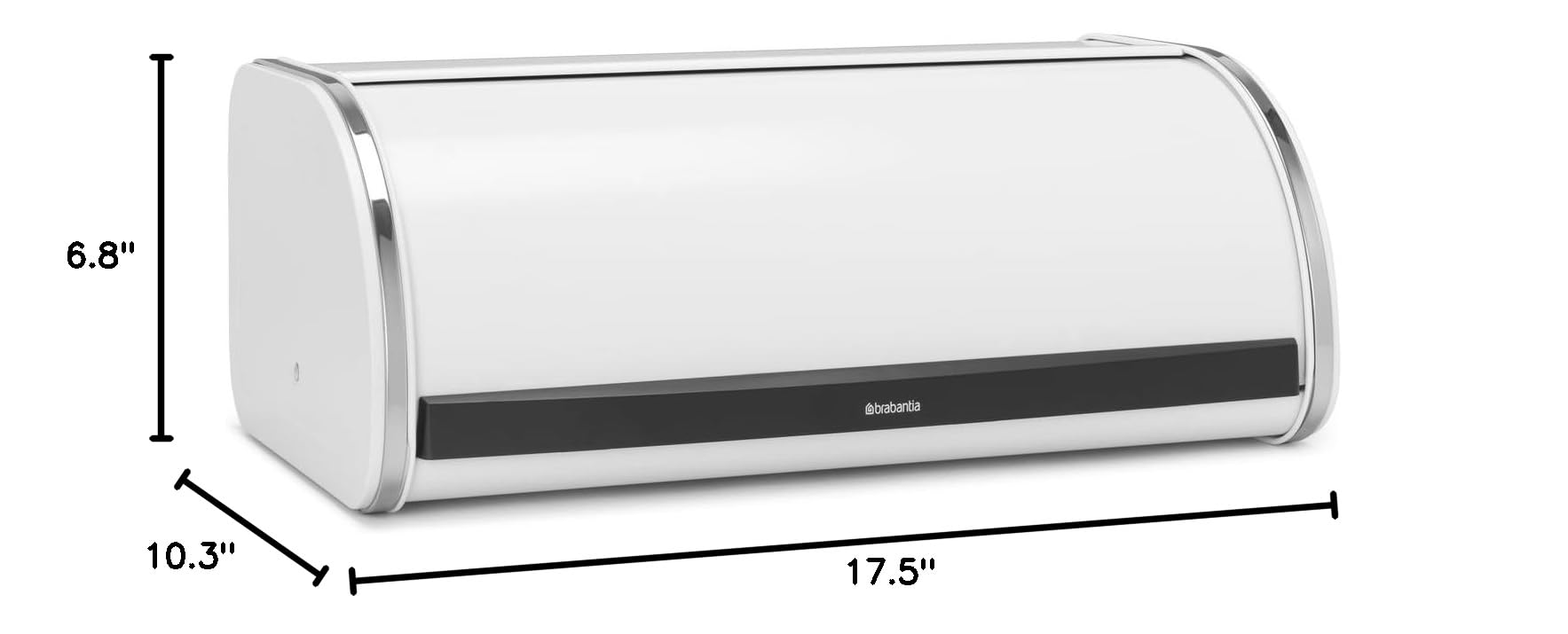 brabantia-roll-top-bread-box-large-white-metal-front-fits-2-loaves-magnetic-clos image 8