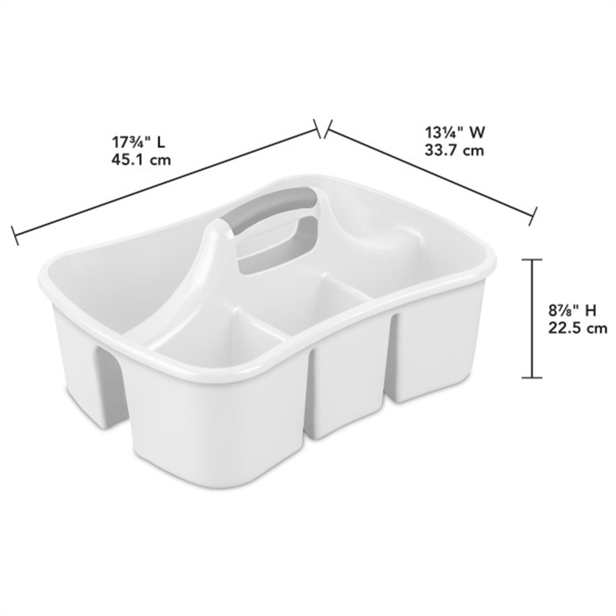 sterilite-6-pack-divided-ultra-caddy-portable-plastic-storage-organizer-with-4-c image 4
